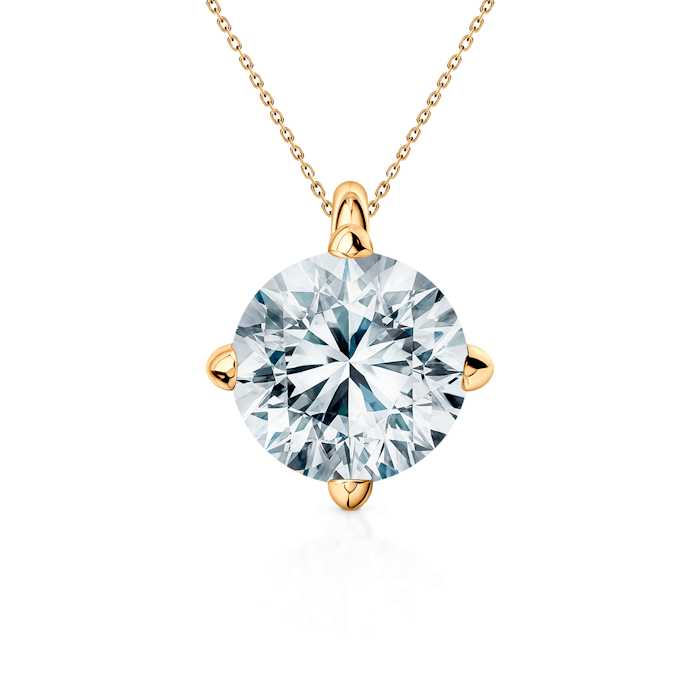 Naszyjnik The Light: złoty, diament