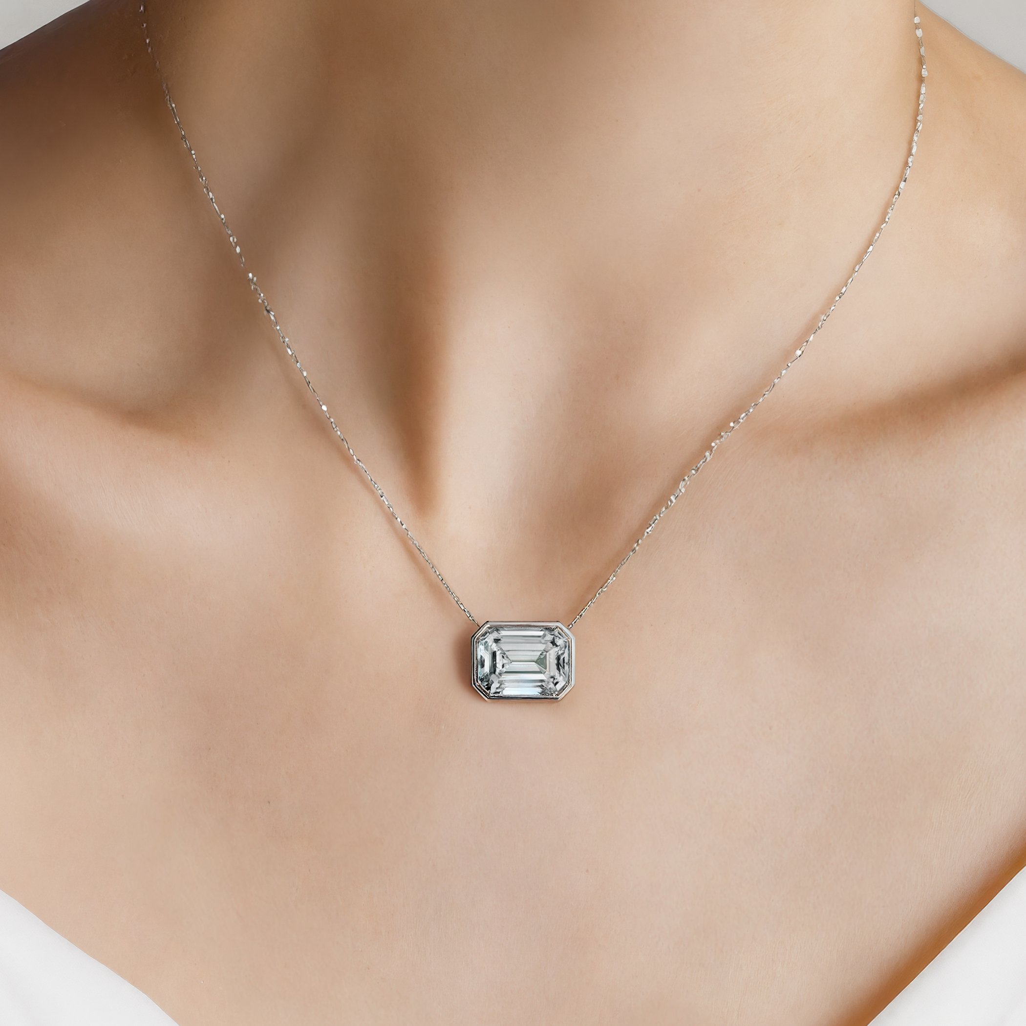 Kette Pure: Weißgold, Labordiamant