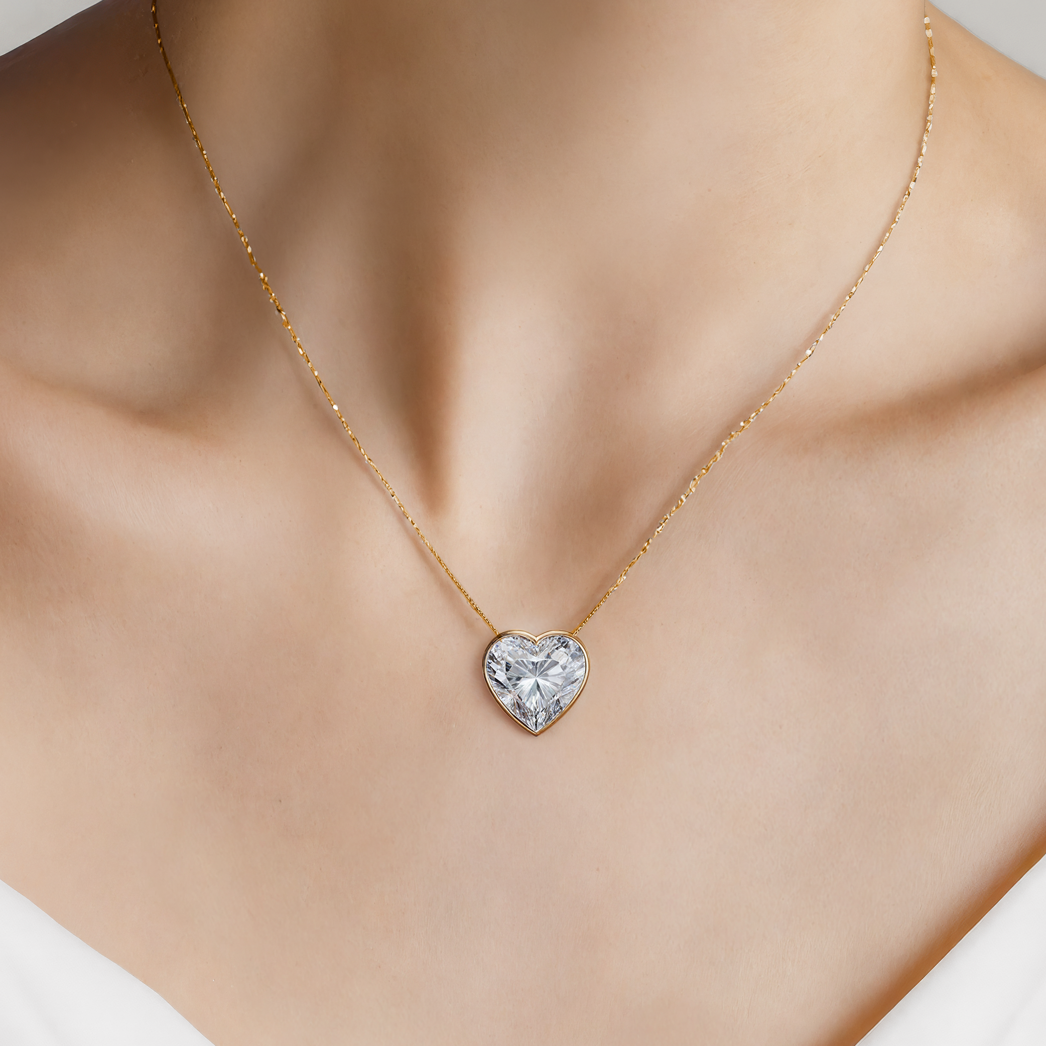 Kette Pure: Gold, Labordiamant