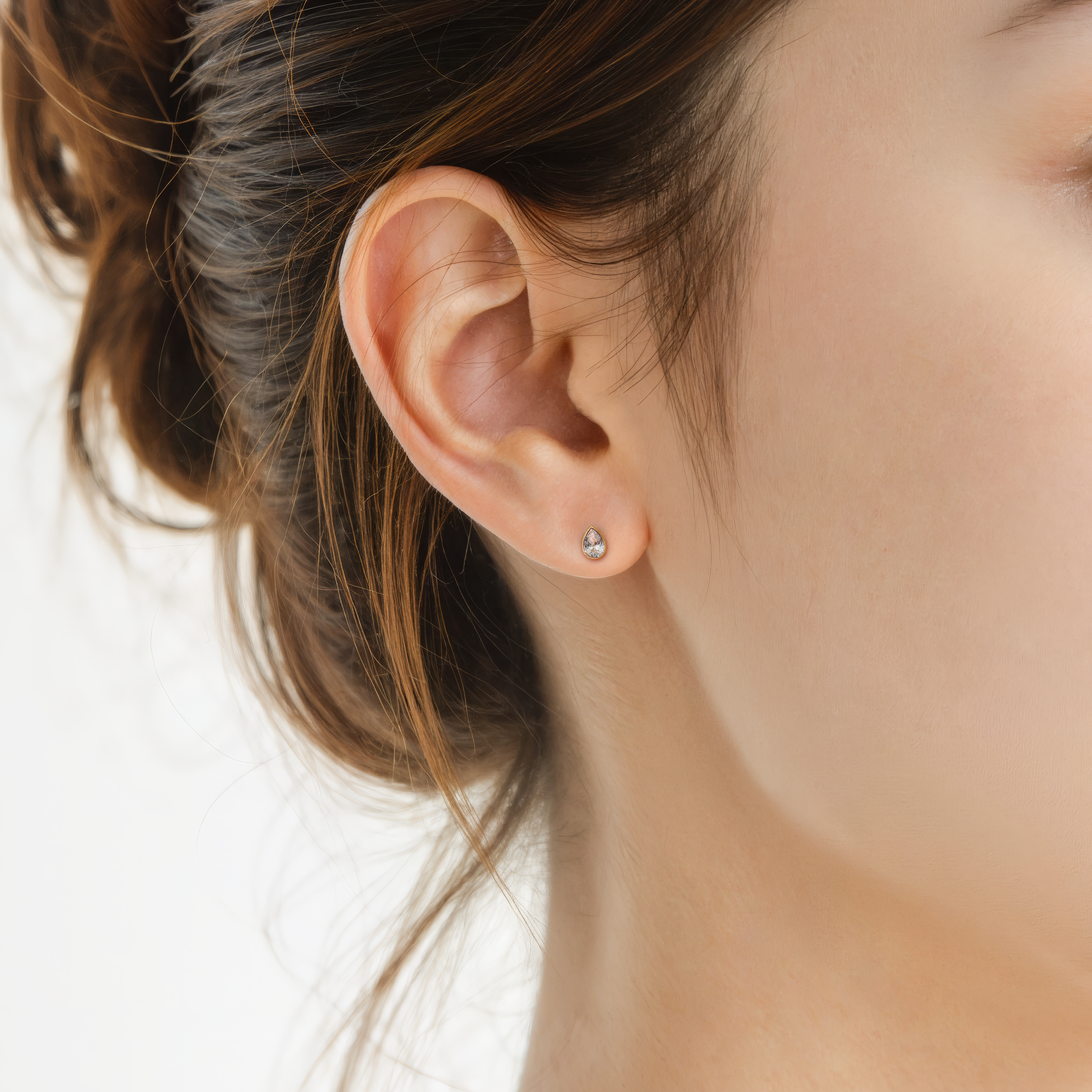 Ohrringe Pure: Gold, Diamanten