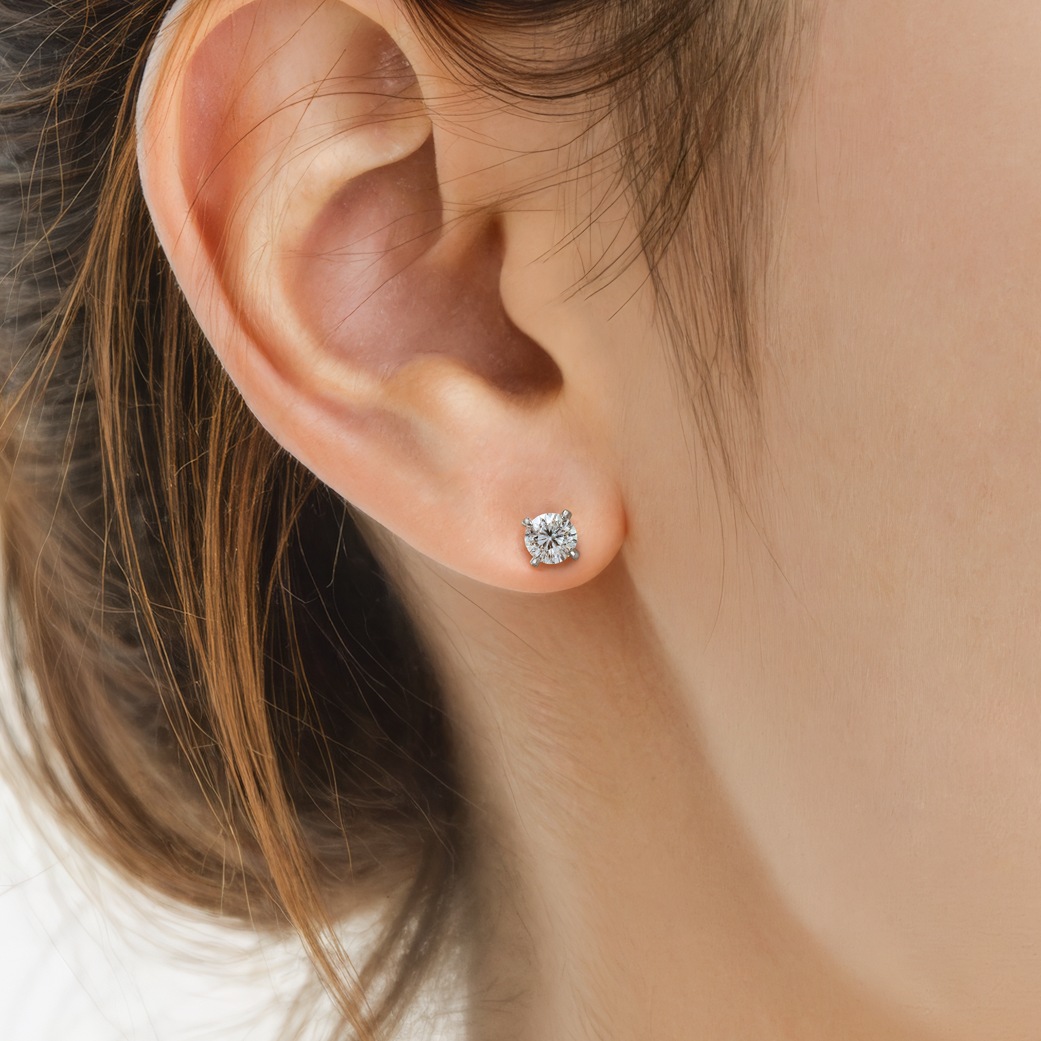 Kolczyki Share Your Love: białe złoto, diamenty laboratoryjne - 5