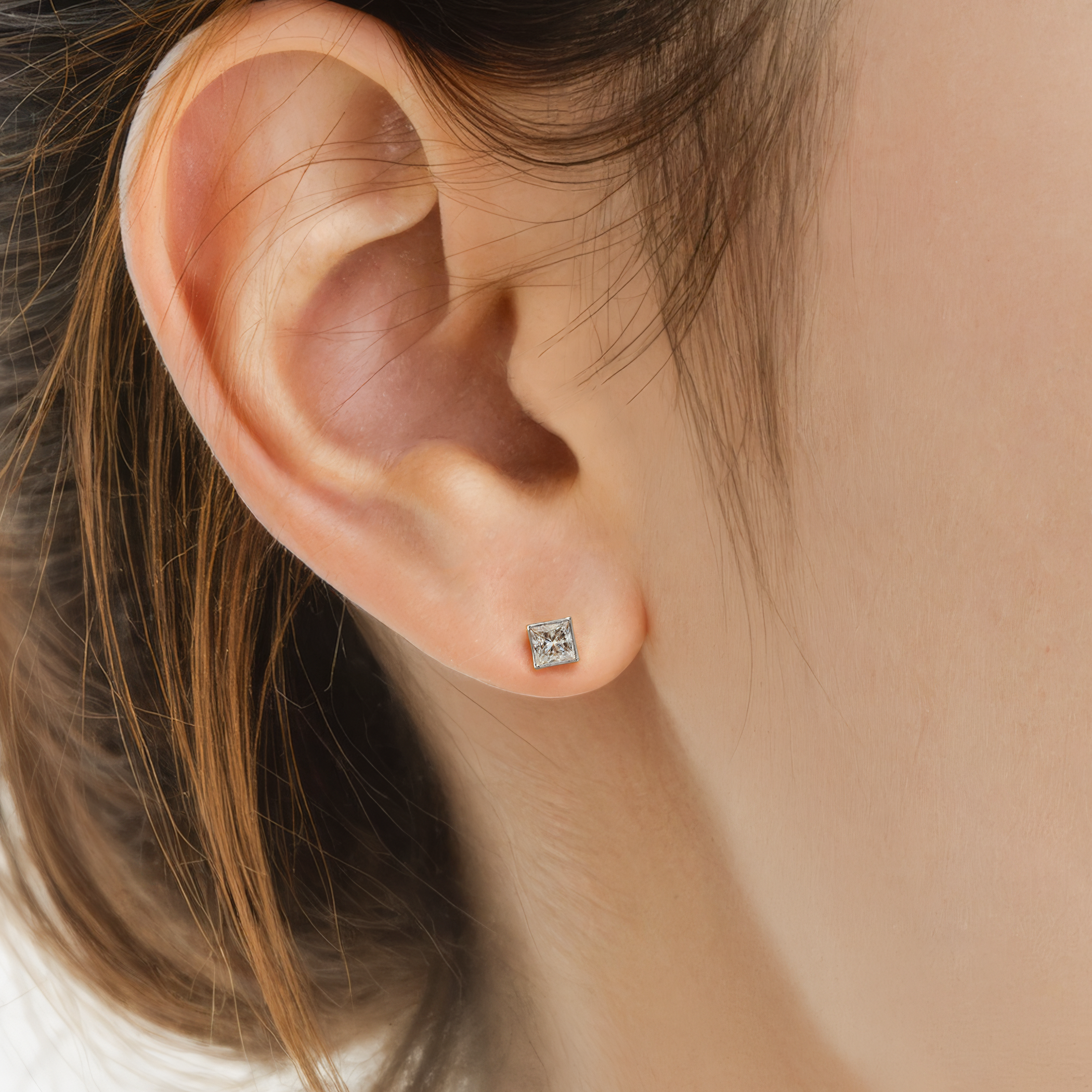 Ohrringe Pure: Weißgold, Diamanten