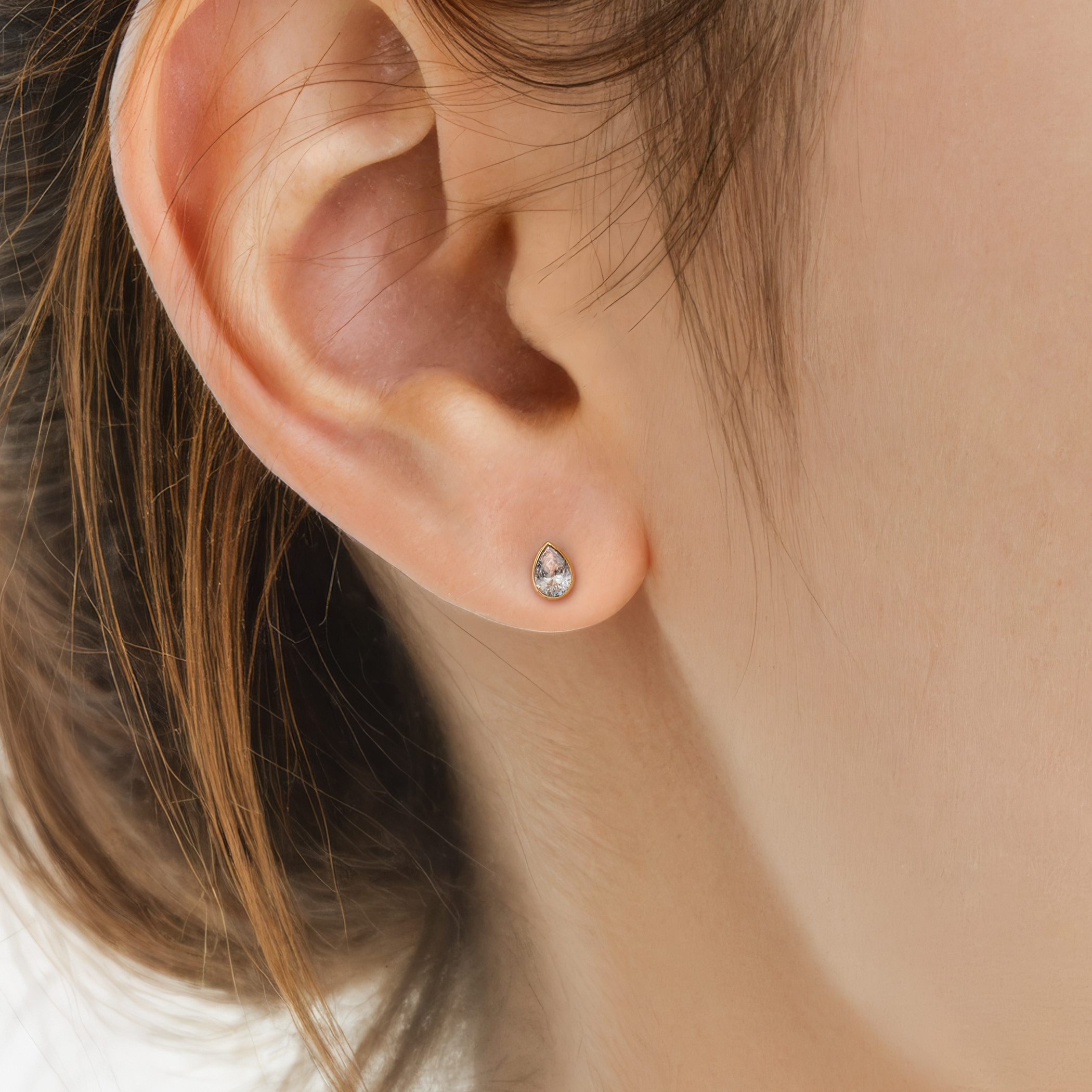 Ohrringe Pure: Gold, Diamanten