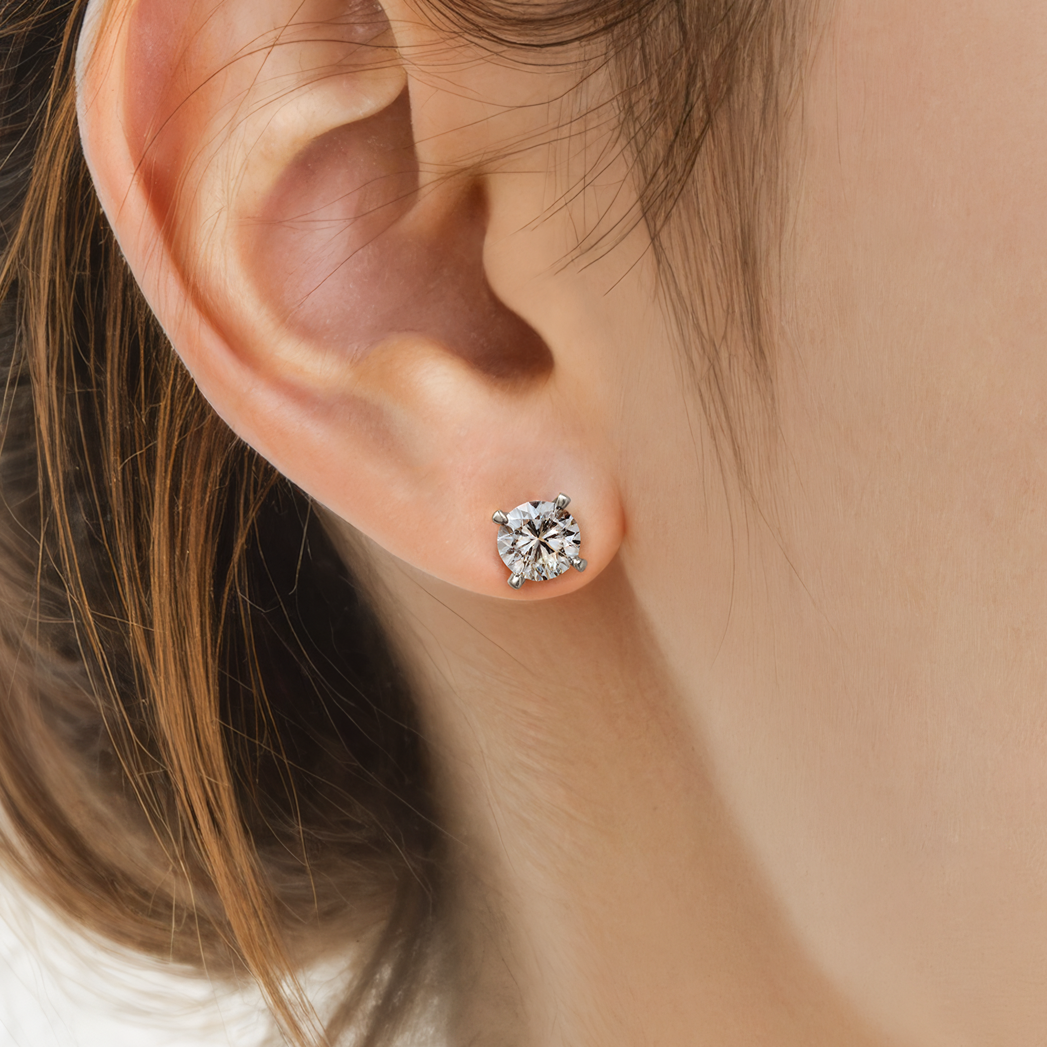 Ohrringe Share Your Love: Weißgold, Labordiamanten - 5