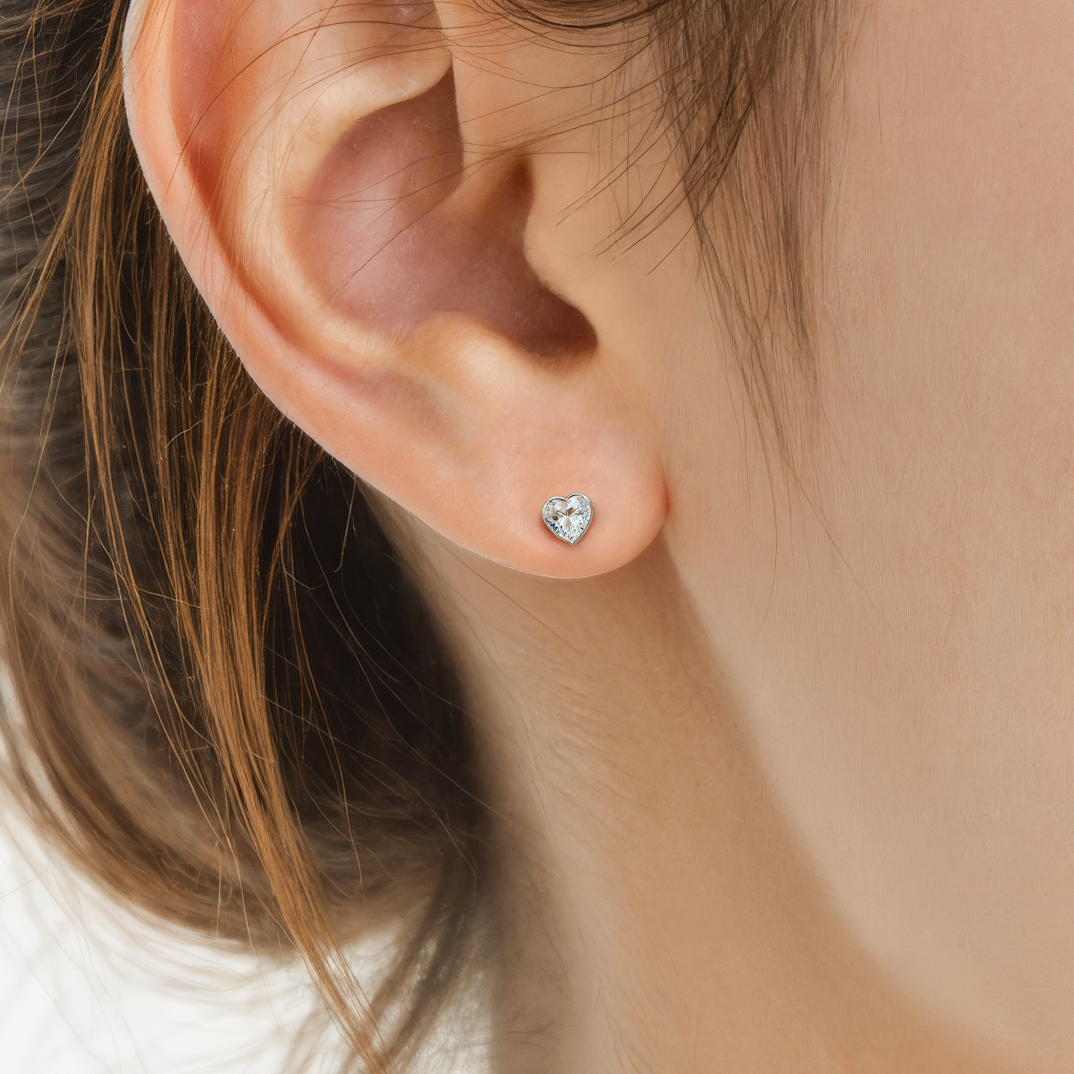 Ohrringe Pure: Weißgold, Diamanten