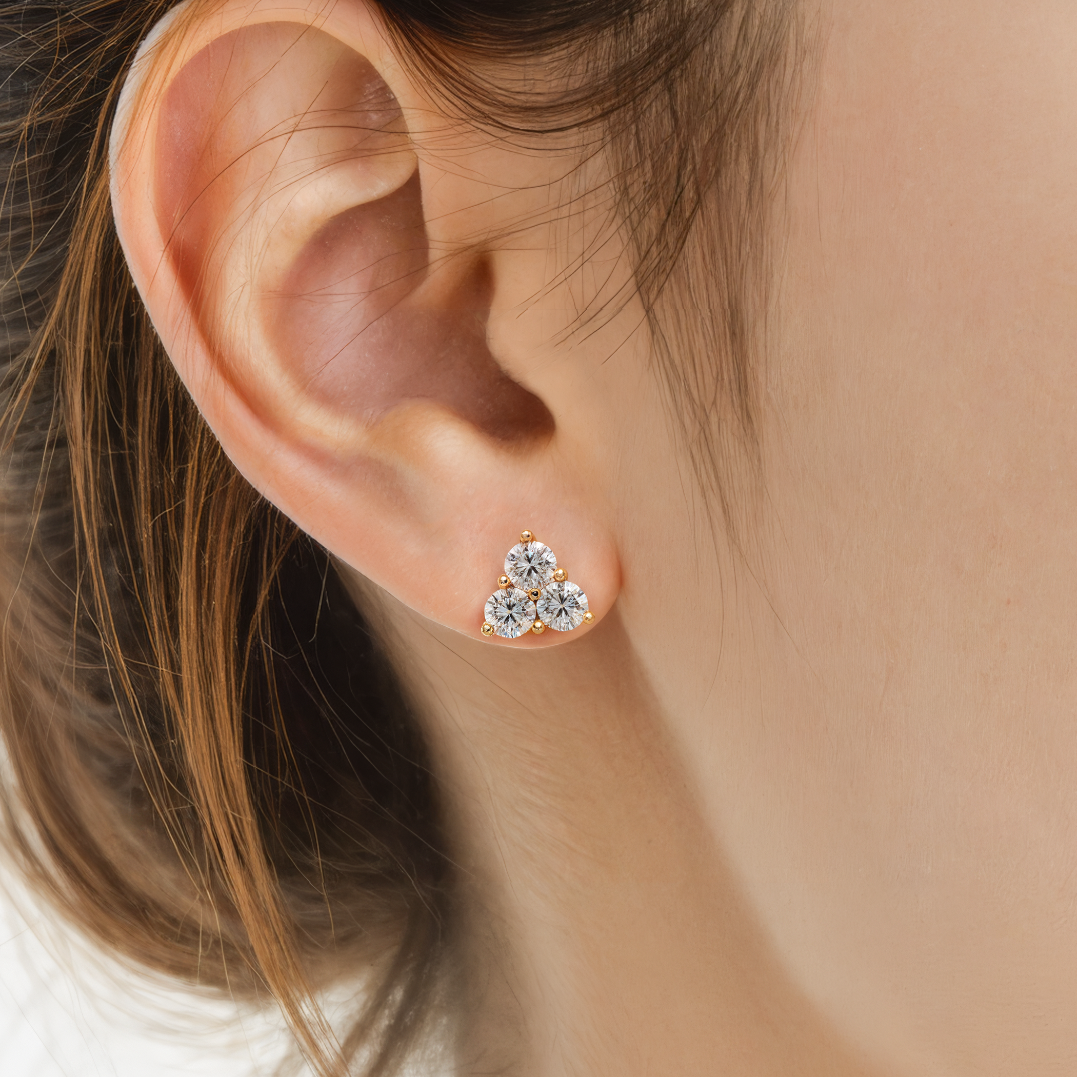 Ohrringe Fairytale: Gold, Labordiamanten - 5