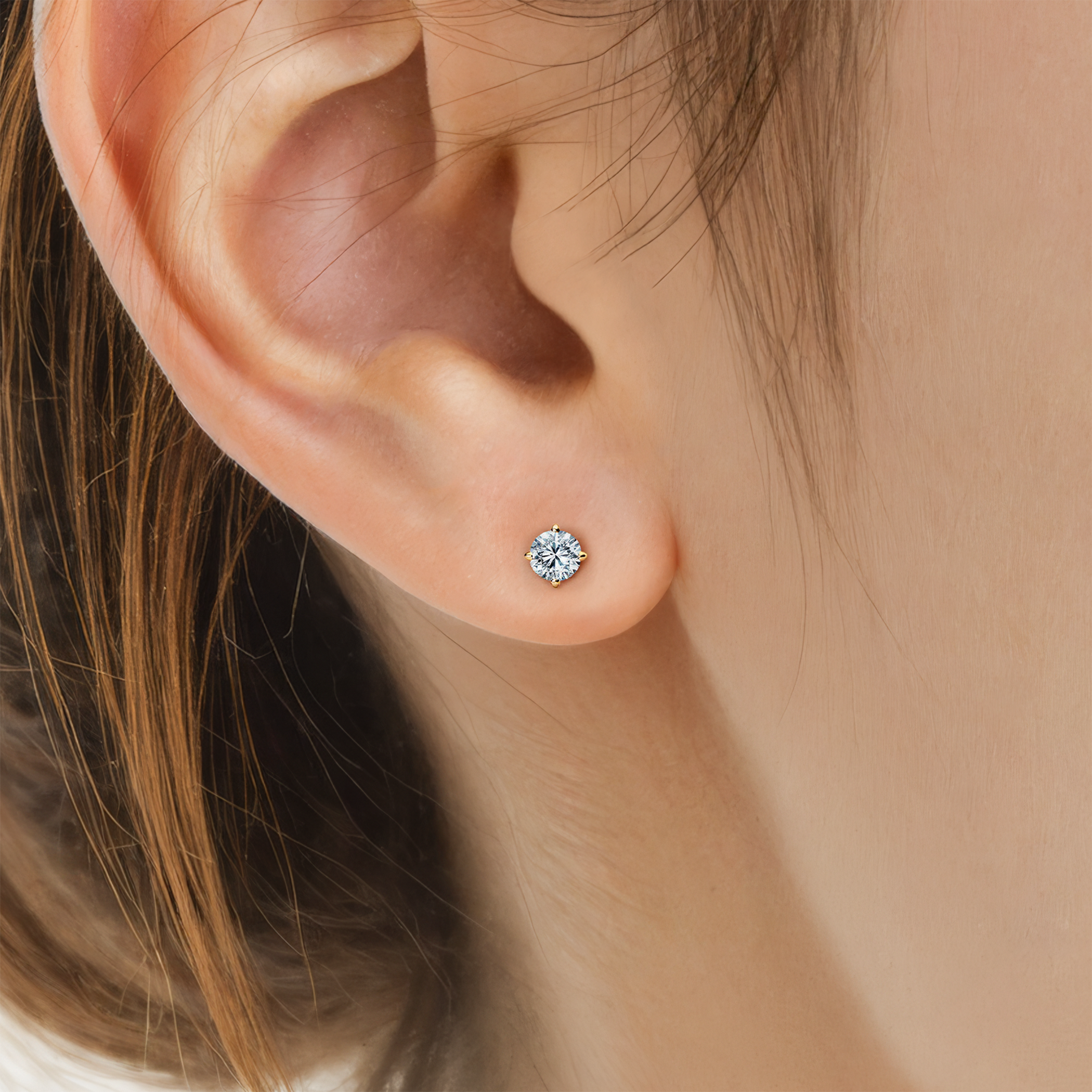 Ohrringe The Light: Gold, Diamanten