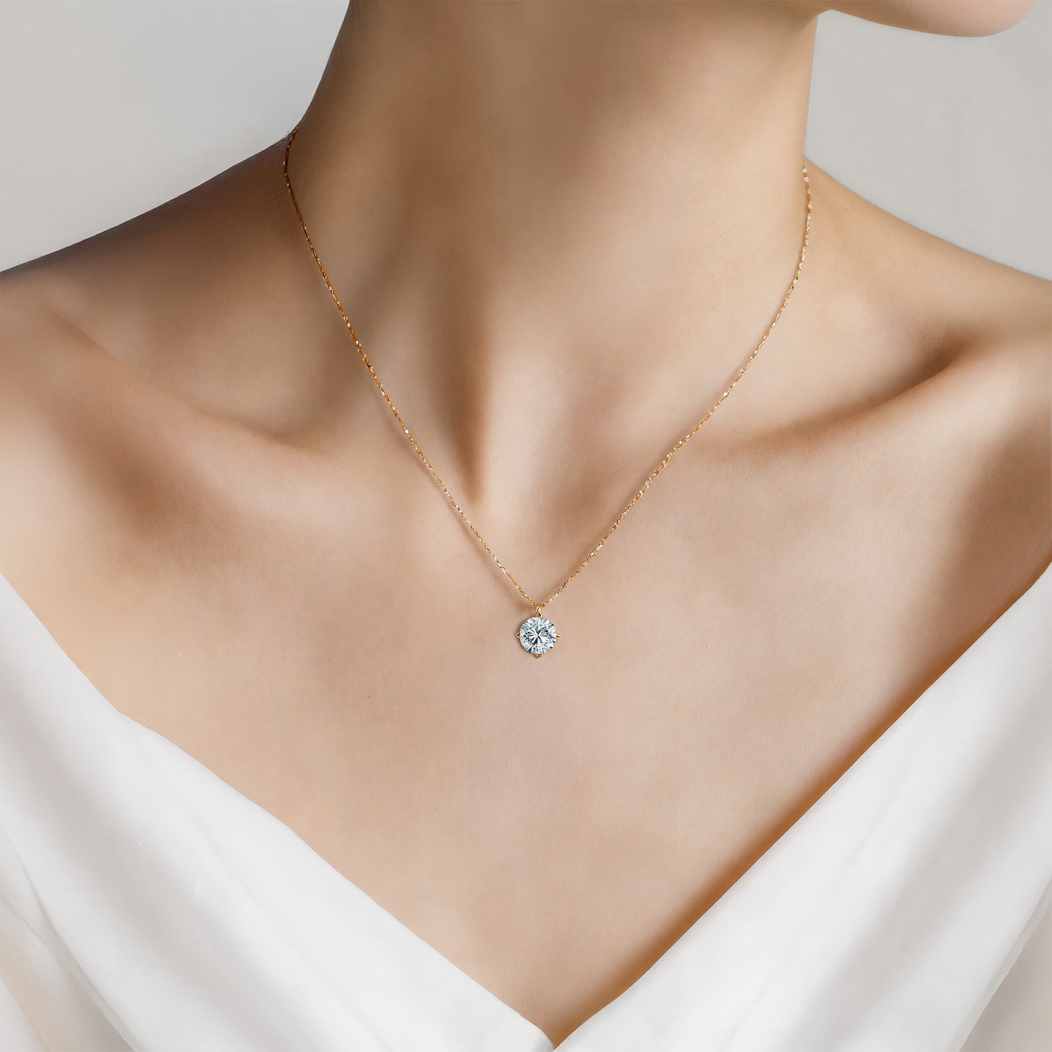 Kette The Light: Gold, Diamant
