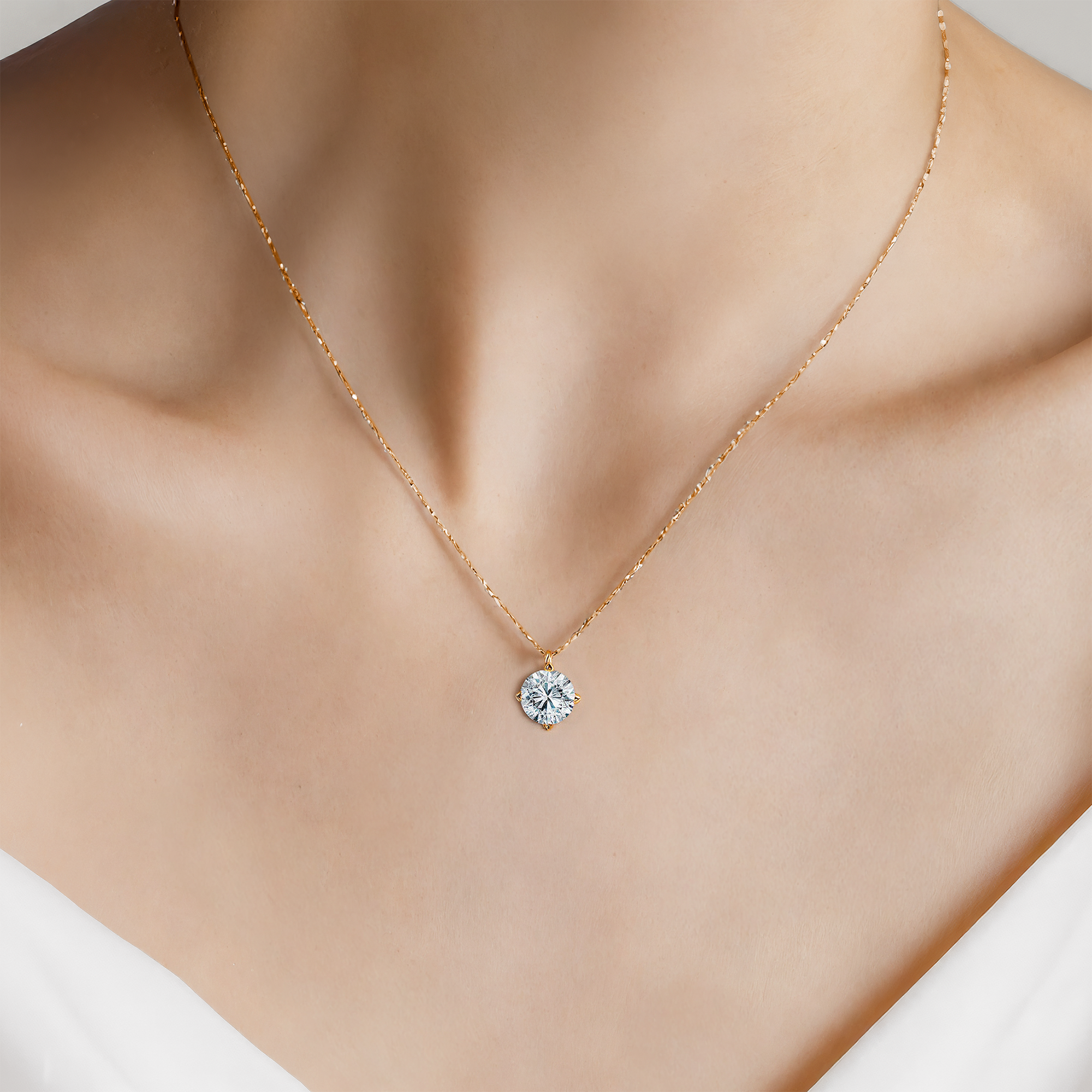 Kette The Light: Gold, Diamant