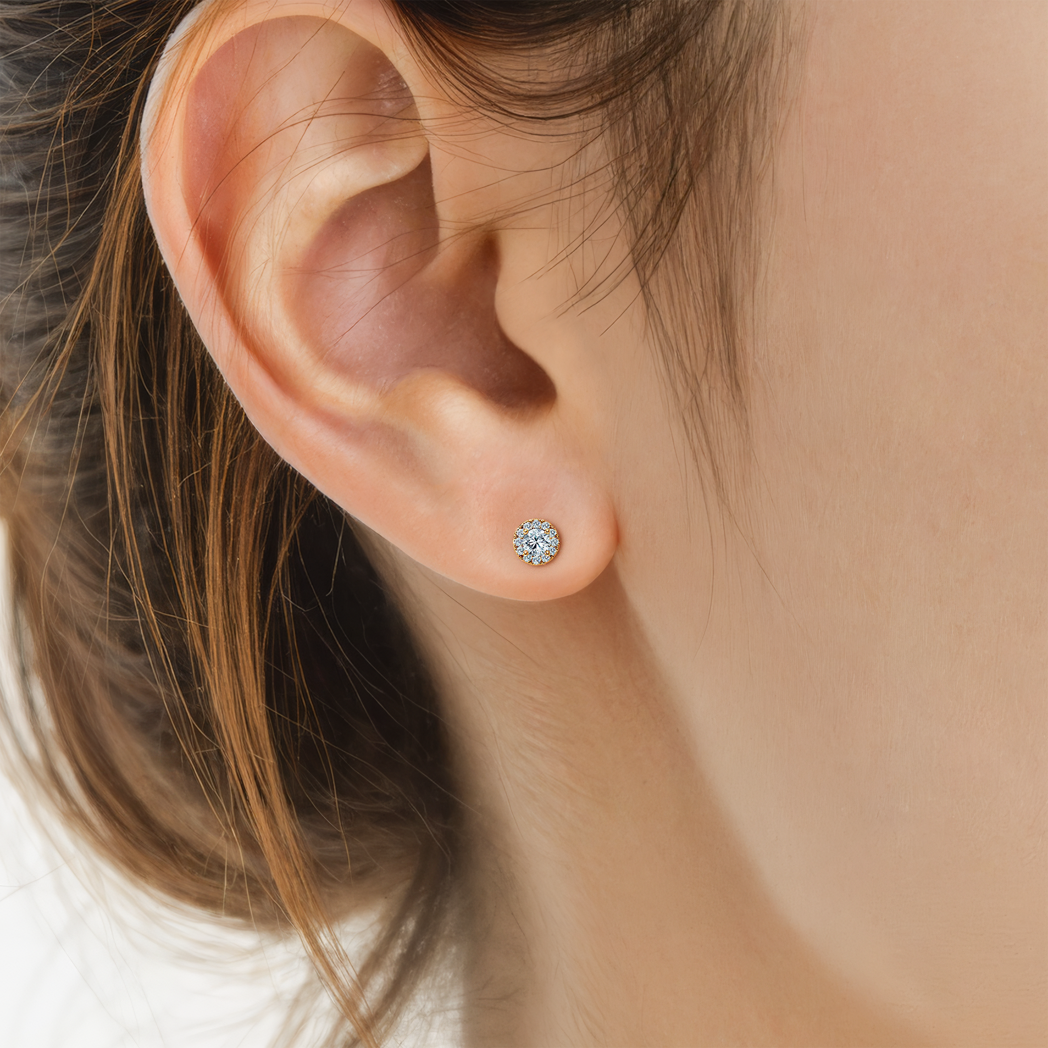 Kolczyki This is Love: złote, diamenty  - 5