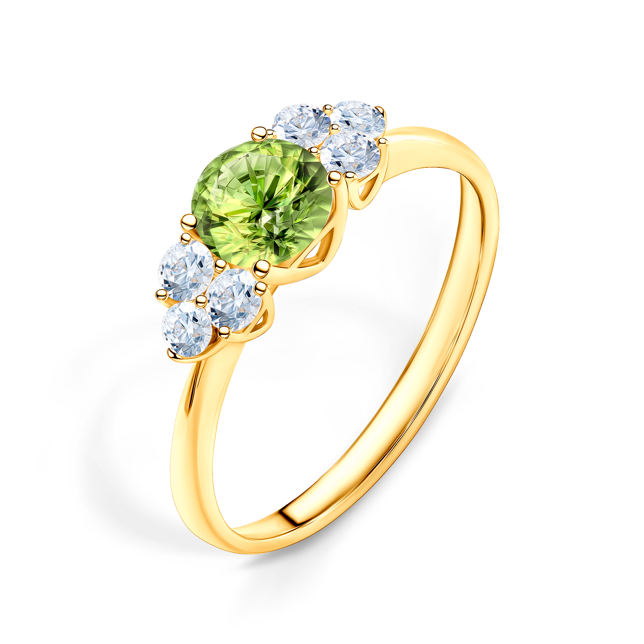 Verlobungsring Fairytale: Gold, Peridot - 4