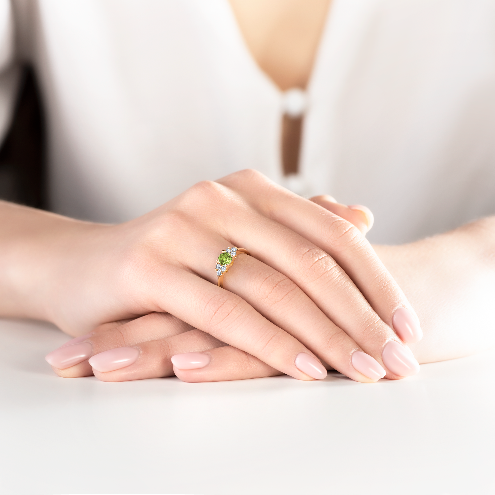 Verlobungsring Fairytale: Gold, Peridot - 5