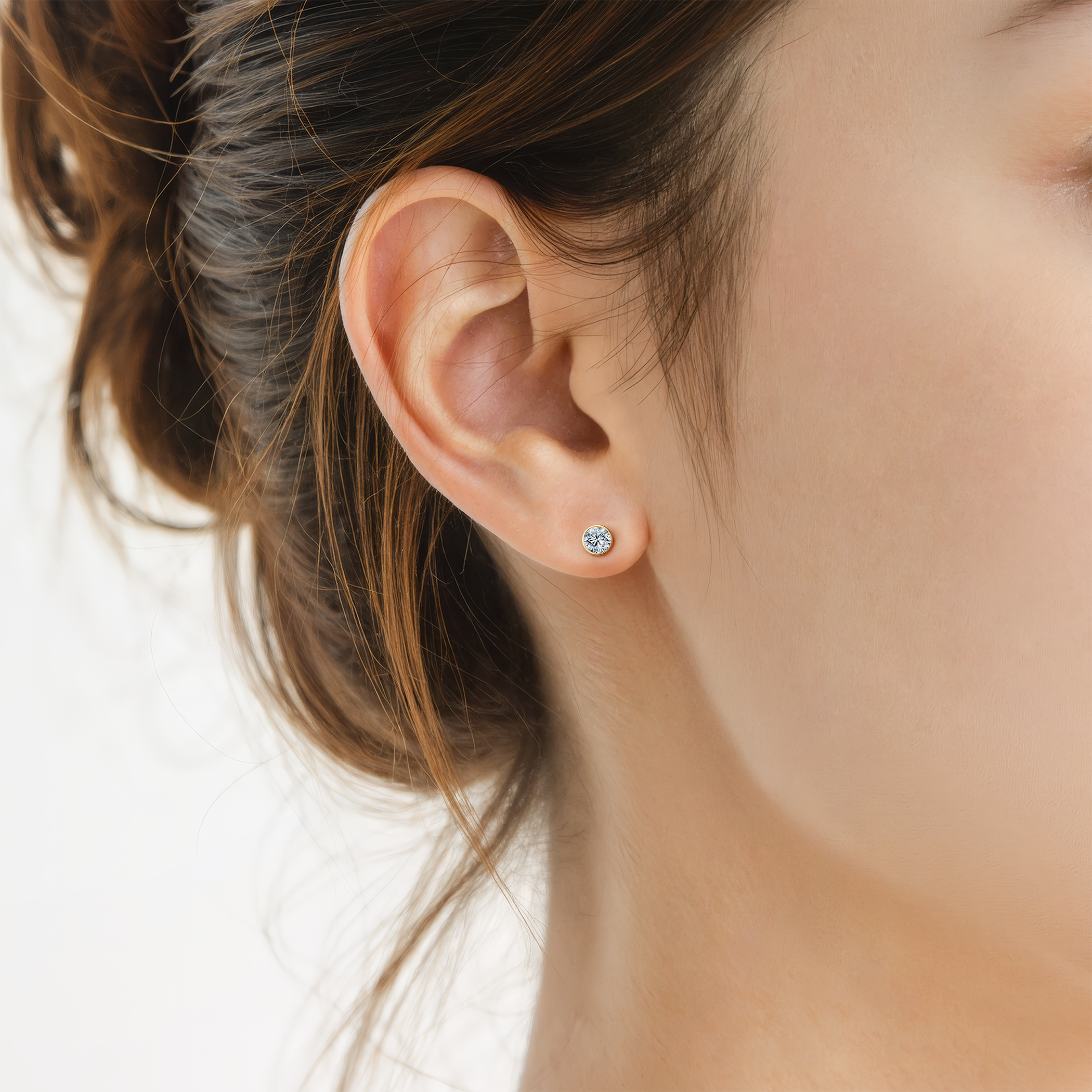 Kolczyki The Journey: złote, diamenty - 4