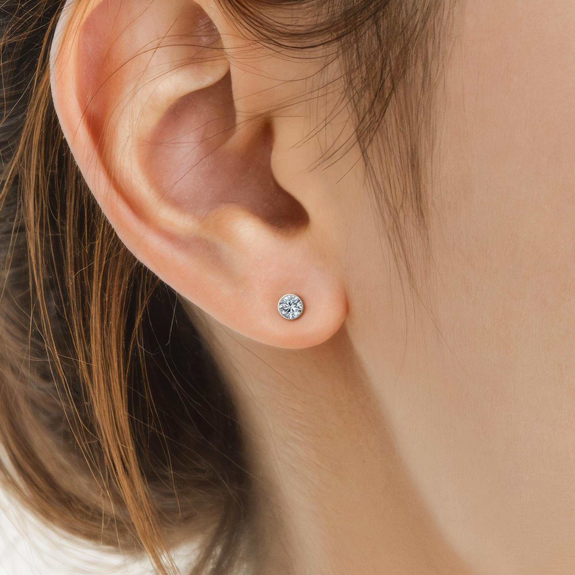 Kolczyki The Journey: białe złoto, diamenty laboratoryjne - 5