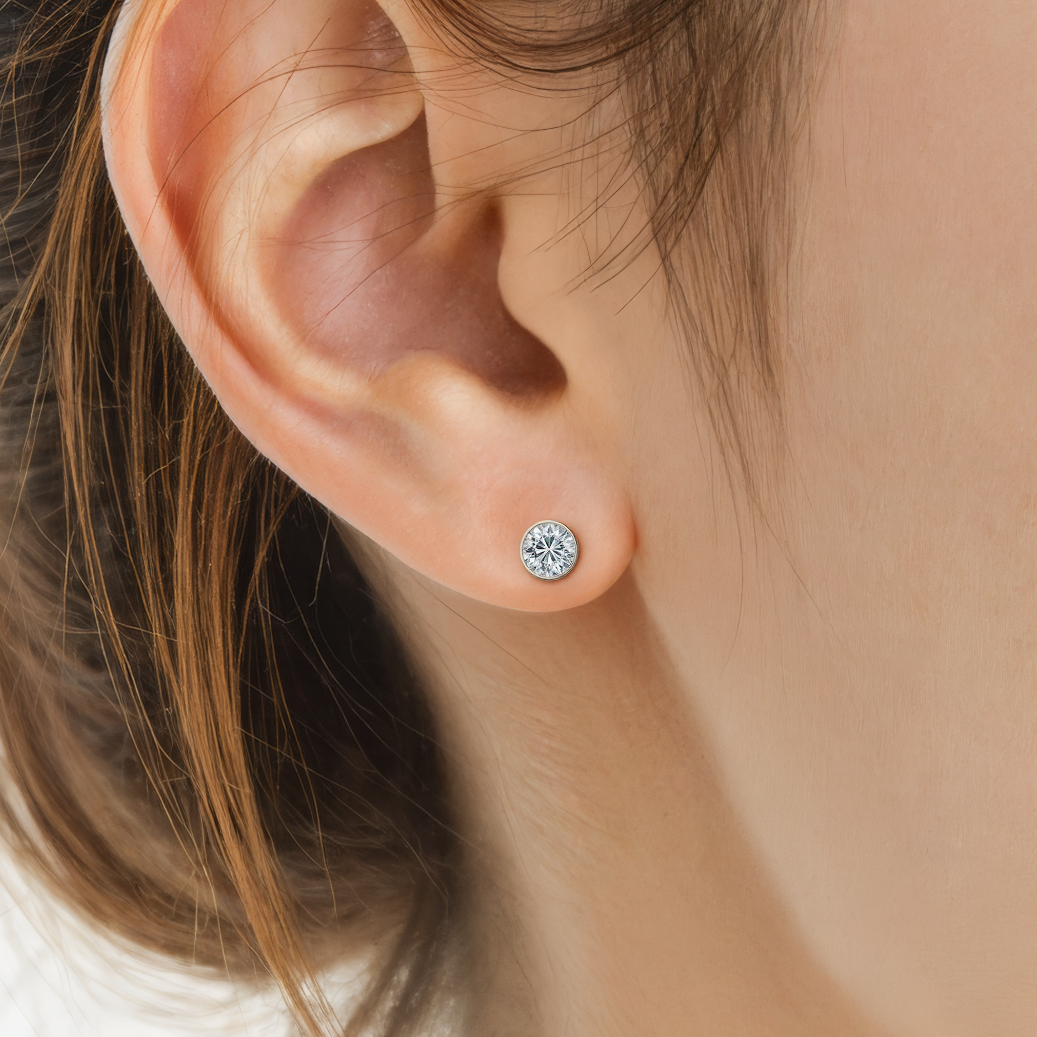 Kolczyki The Journey: białe złoto, diamenty laboratoryjne - 5