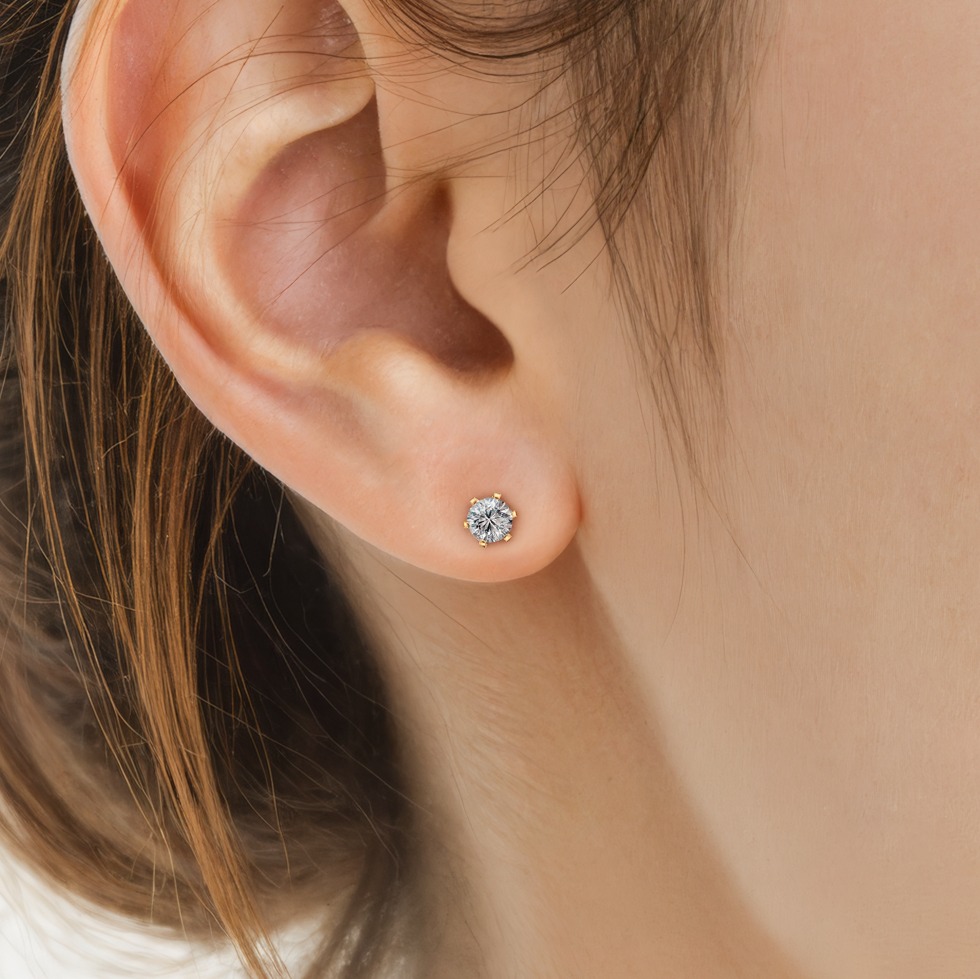 Kolczyki The Journey: złote, diamenty laboratoryjne - 5