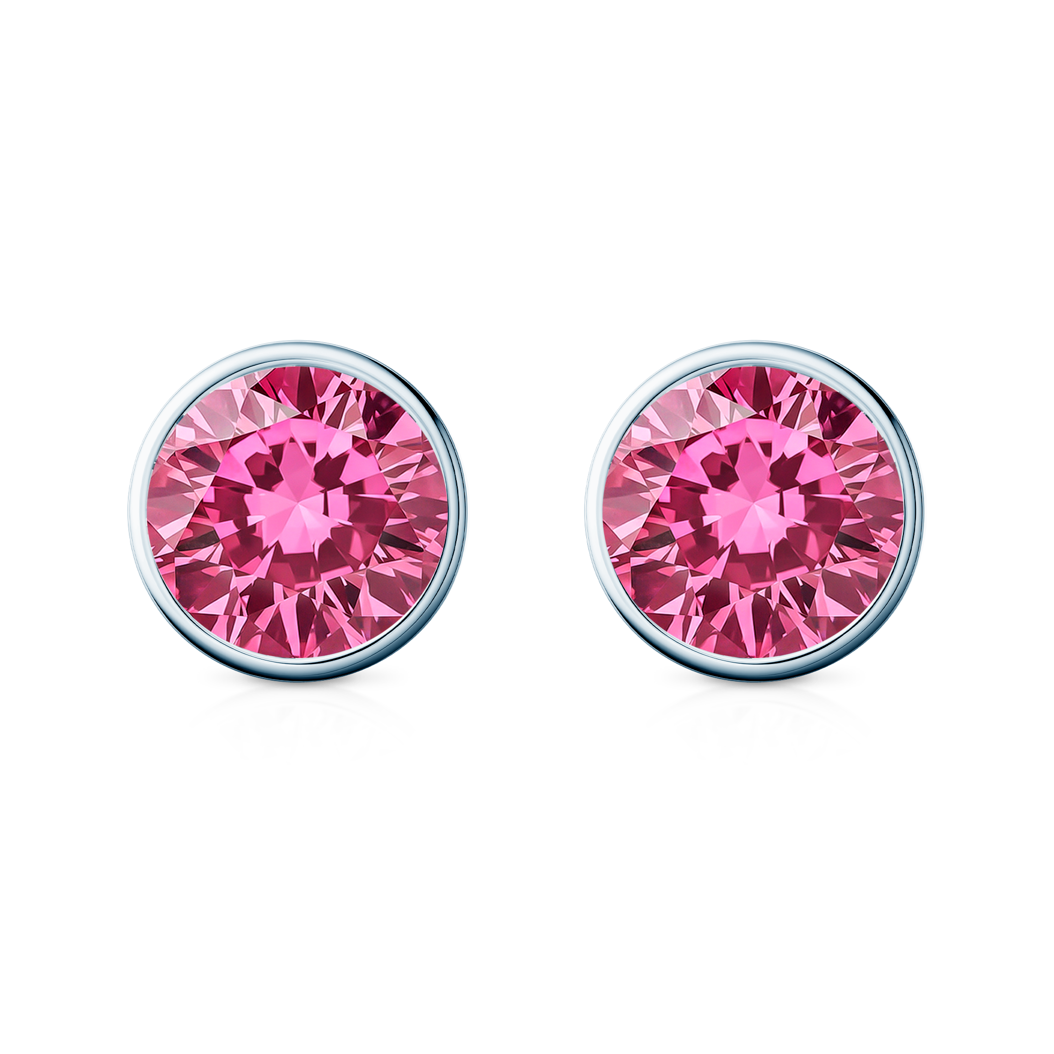 Kolczyki The Journey: białe złoto, różowe diamenty laboratoryjne