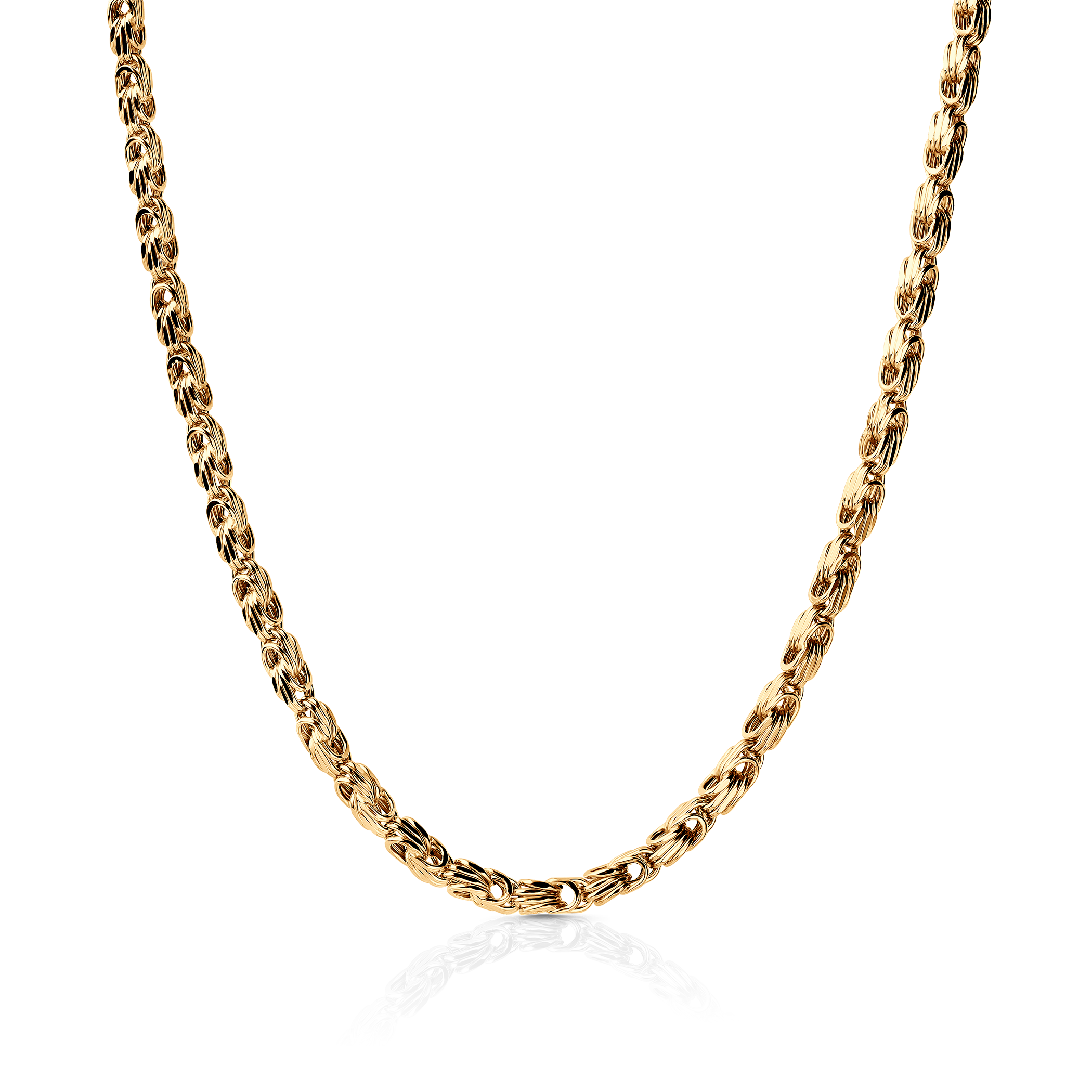 Kette Savicki 3,30 mm: Gold 585, quadratische Königskette