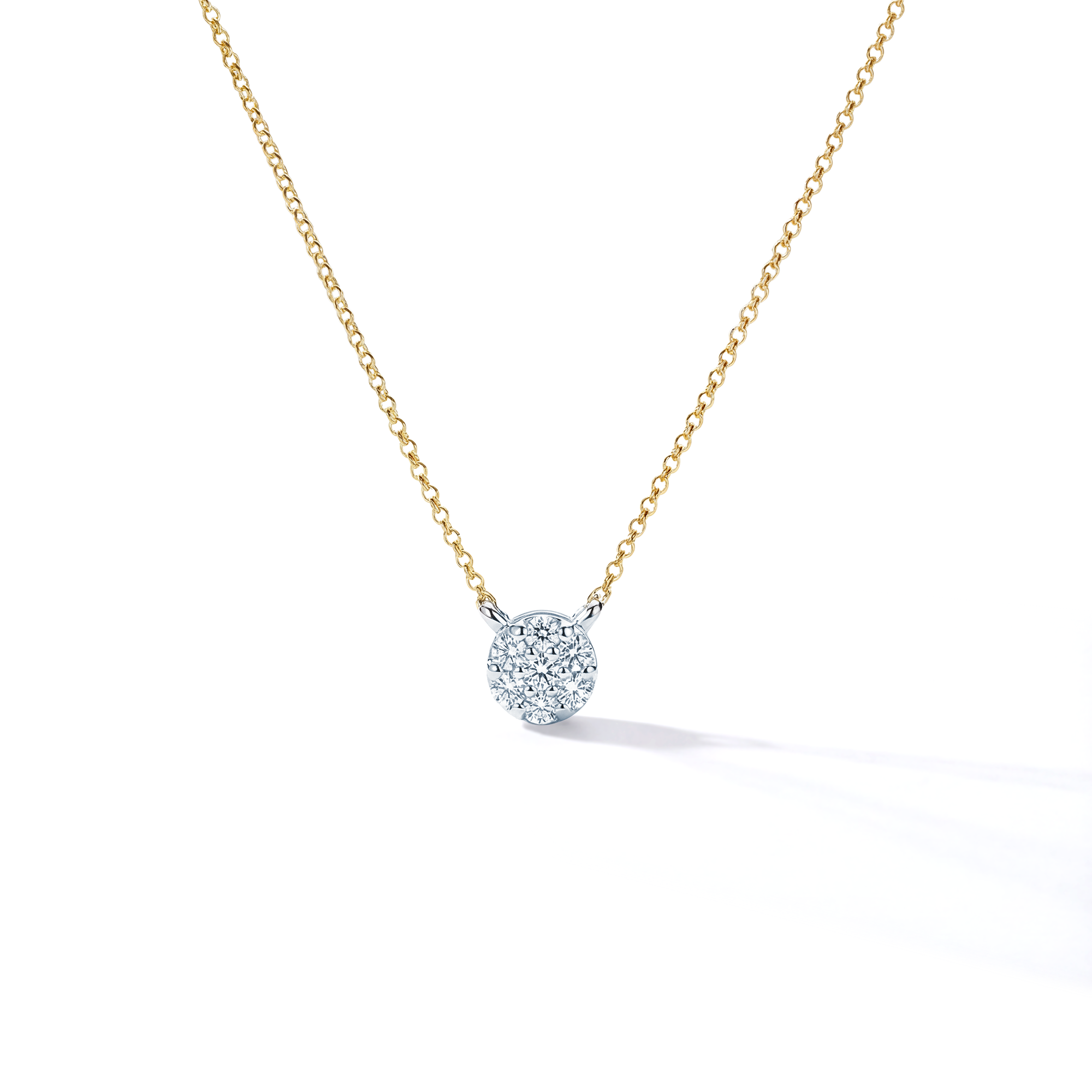 Naszyjnik Savicki: złoty, diamenty