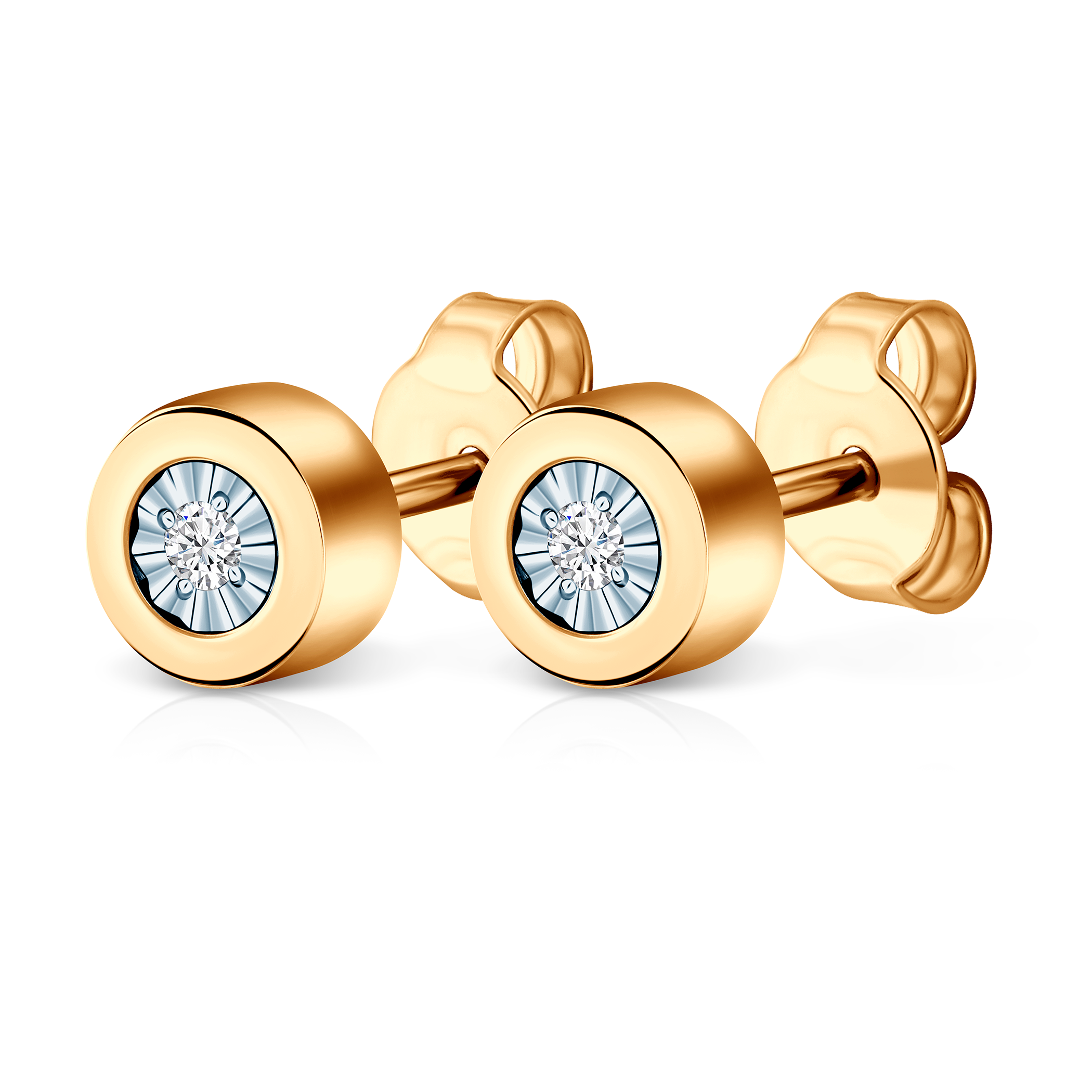 Kolczyki Savicki: dwukolorowe złoto, diamenty