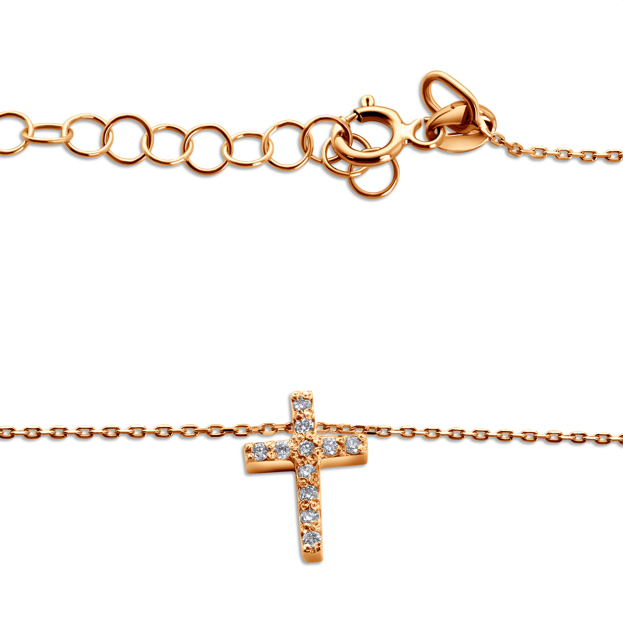 Naszyjnik Savicki: złoty, diamenty laboratoryjne - 3