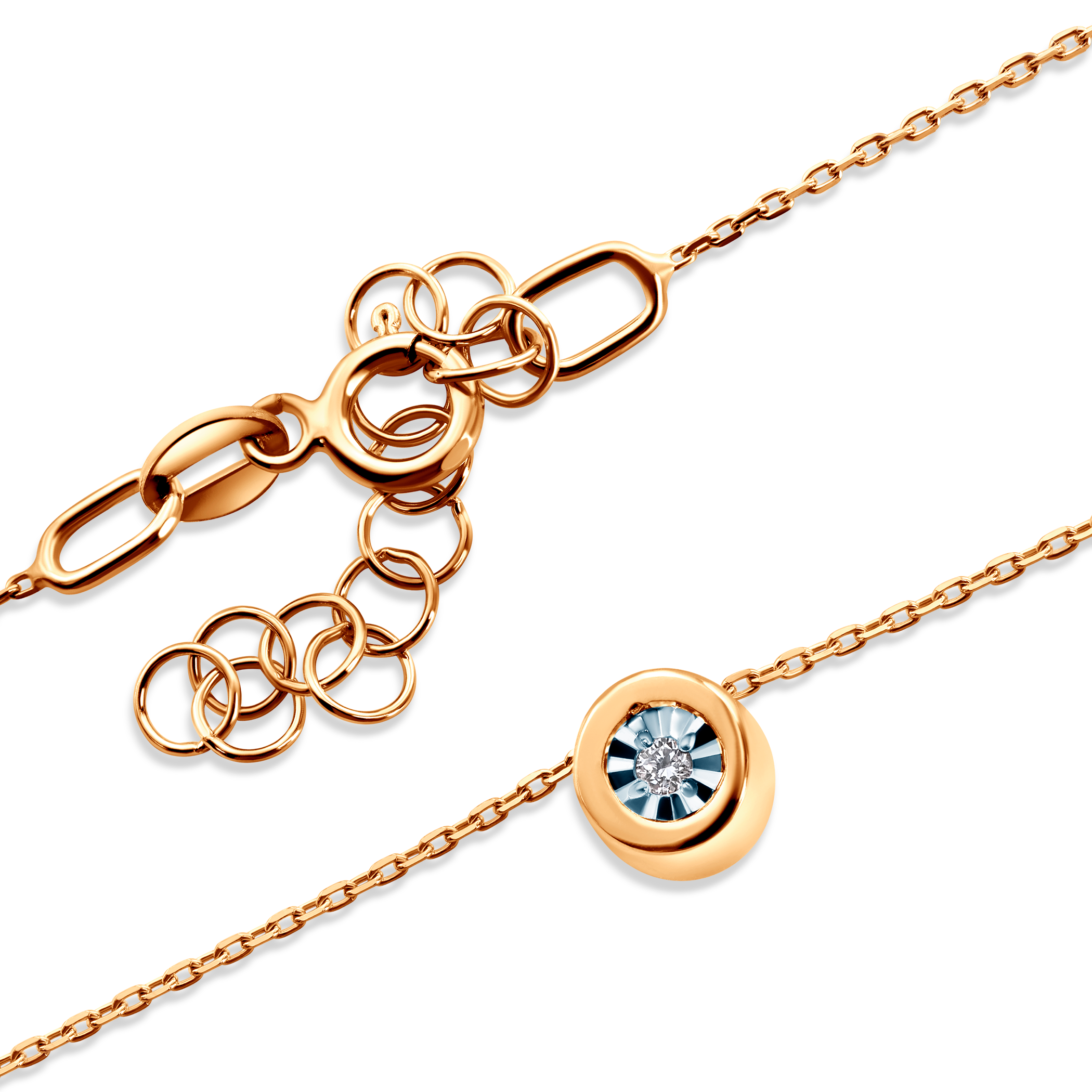 Kette Savicki: Gold, Diamant