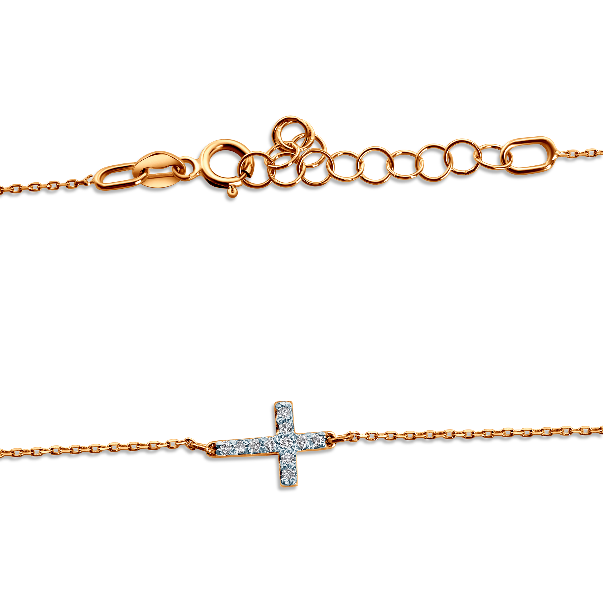 Naszyjnik Savicki: złoty, diamenty - 3