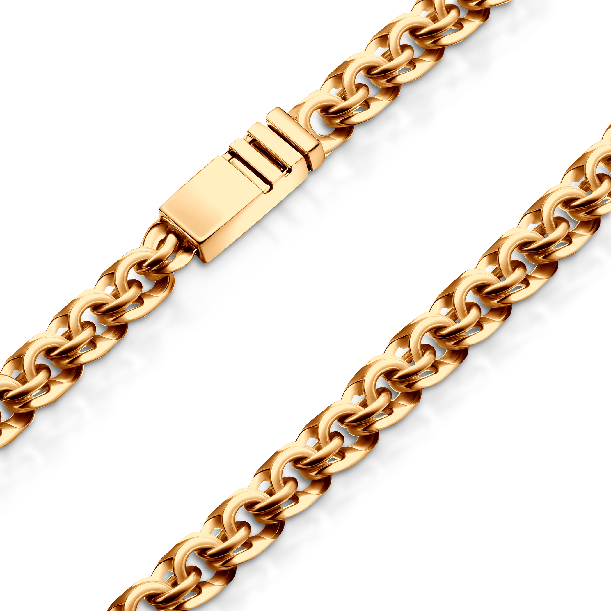 Łańcuszek Savicki 6,30mm: złoty 585, bizantyjski