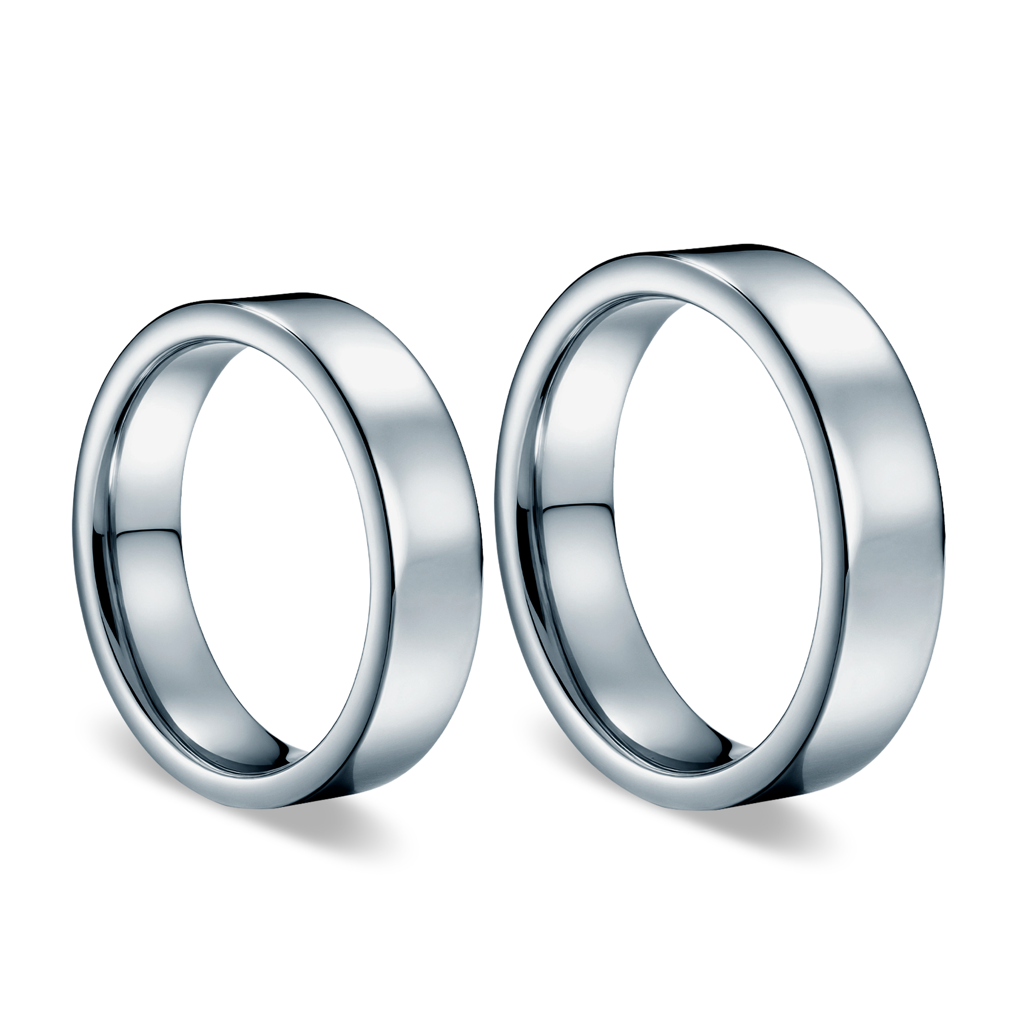 Obrączki ślubne: tytan, płaskie, 6 mm - 3