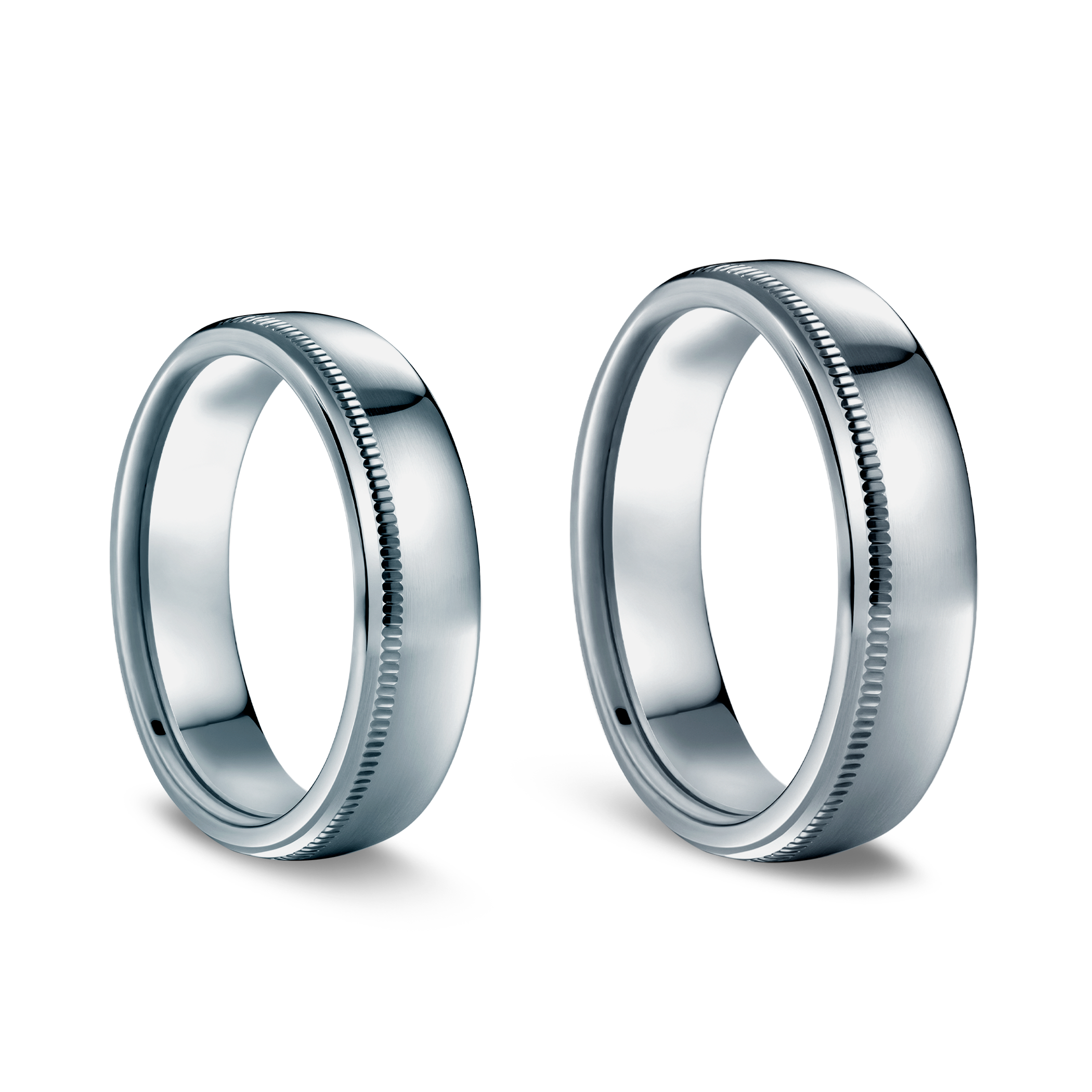 Obrączki ślubne: tytan, półokrągłe, 5 mm - 3