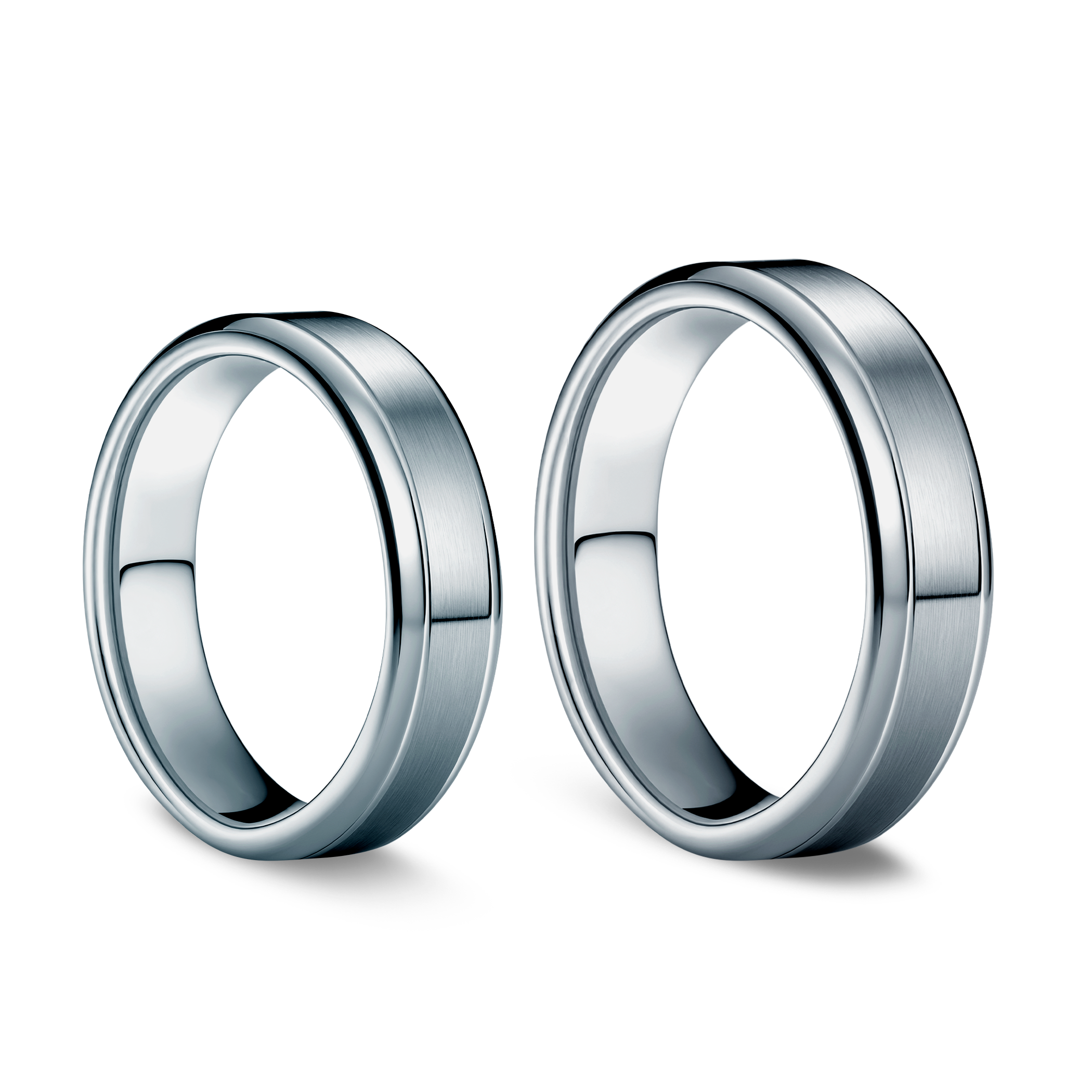 Obrączki ślubne: tytan, półokrągłe, 5 mm - 3