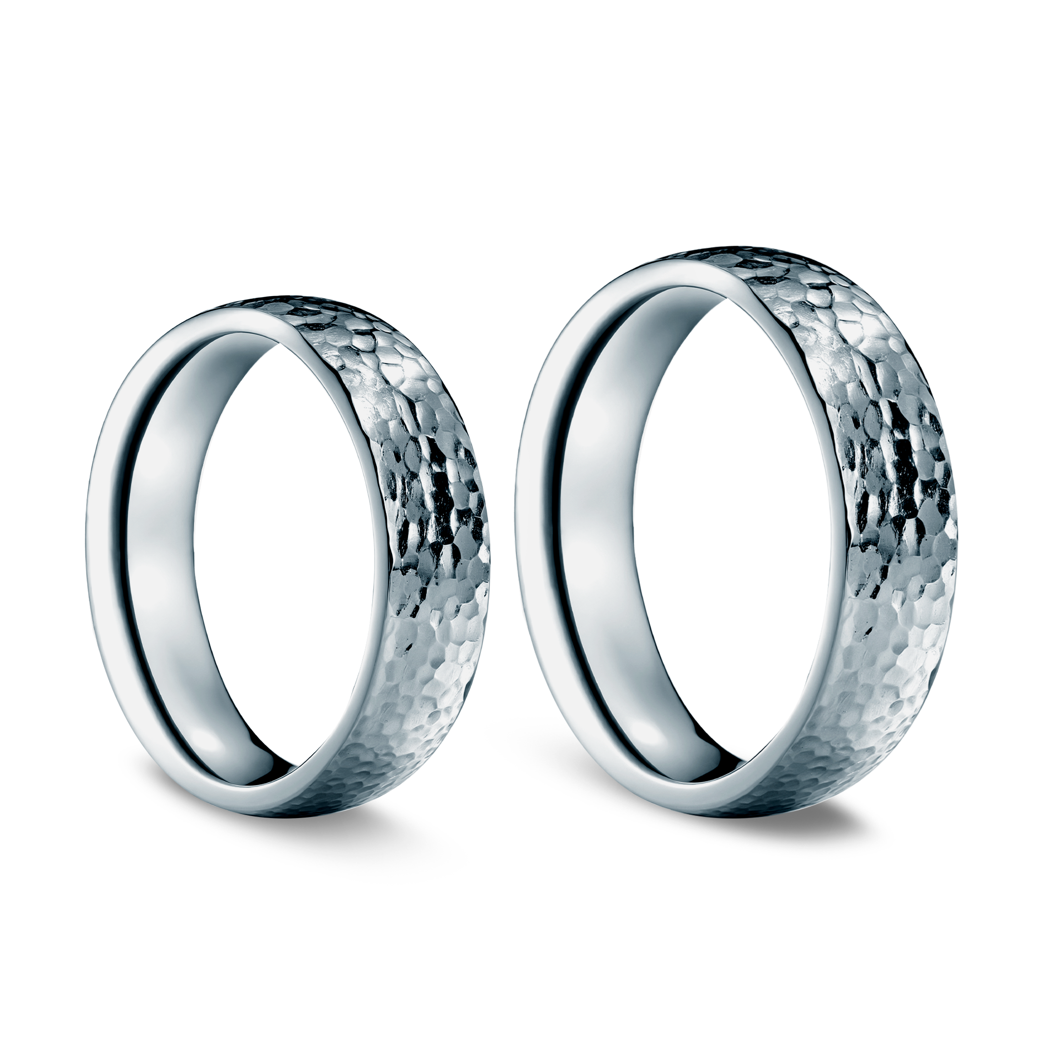 Obrączki ślubne: tytan, półokrągłe, 5 mm