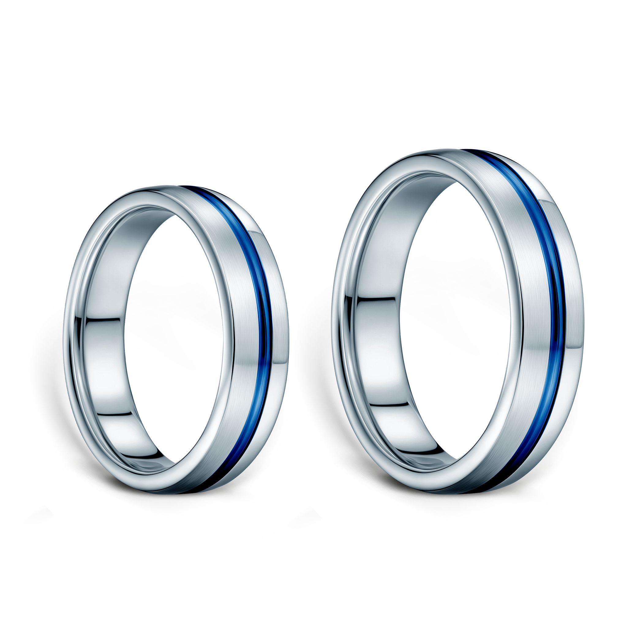 Obrączki ślubne: tytan, półokrągłe, 5 mm - 3