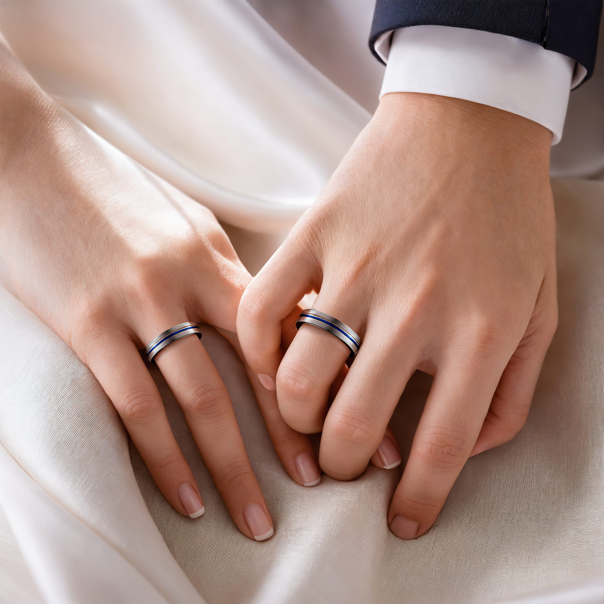 Obrączki ślubne: tytan, półokrągłe, 5 mm - 4