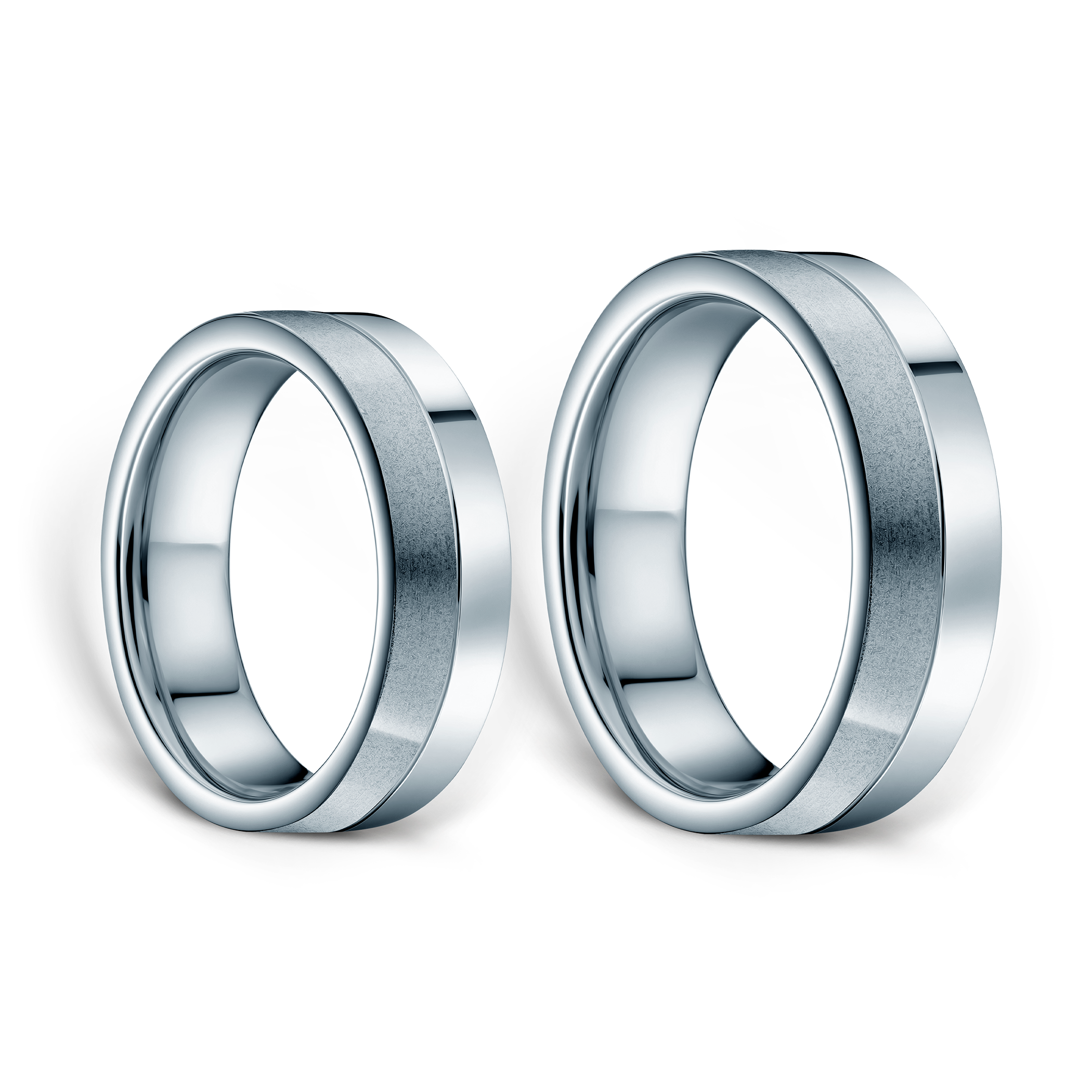 Obrączki ślubne: tytan, płaskie, 6 mm - 3