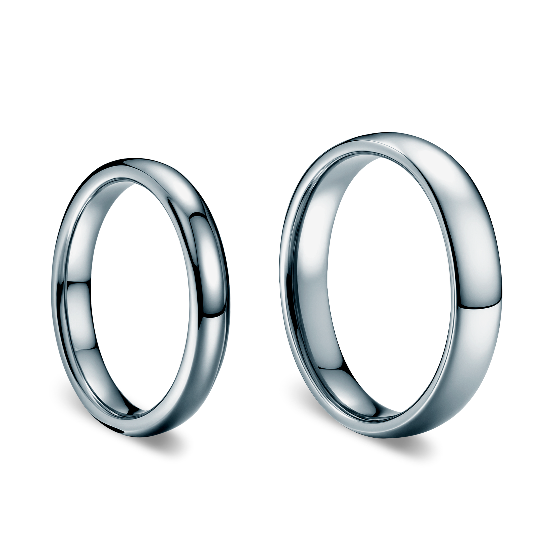 Obrączki ślubne: tytan, półokrągłe, 3 mm i 4 mm - 3