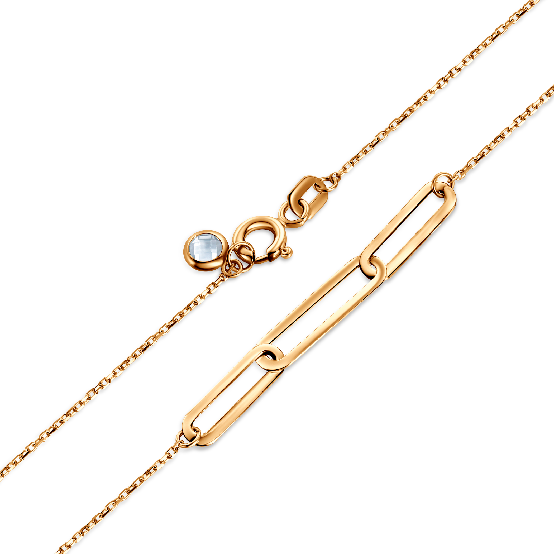 Bransoletka Savicki 4,0mm: złota 585, cyrkonie