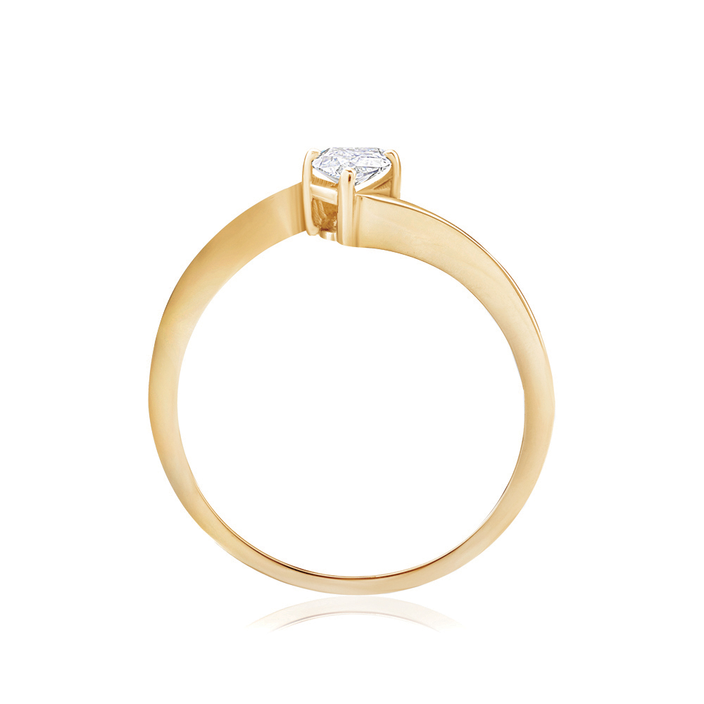 Verlobungsring Savicki: Gold, Moissanit