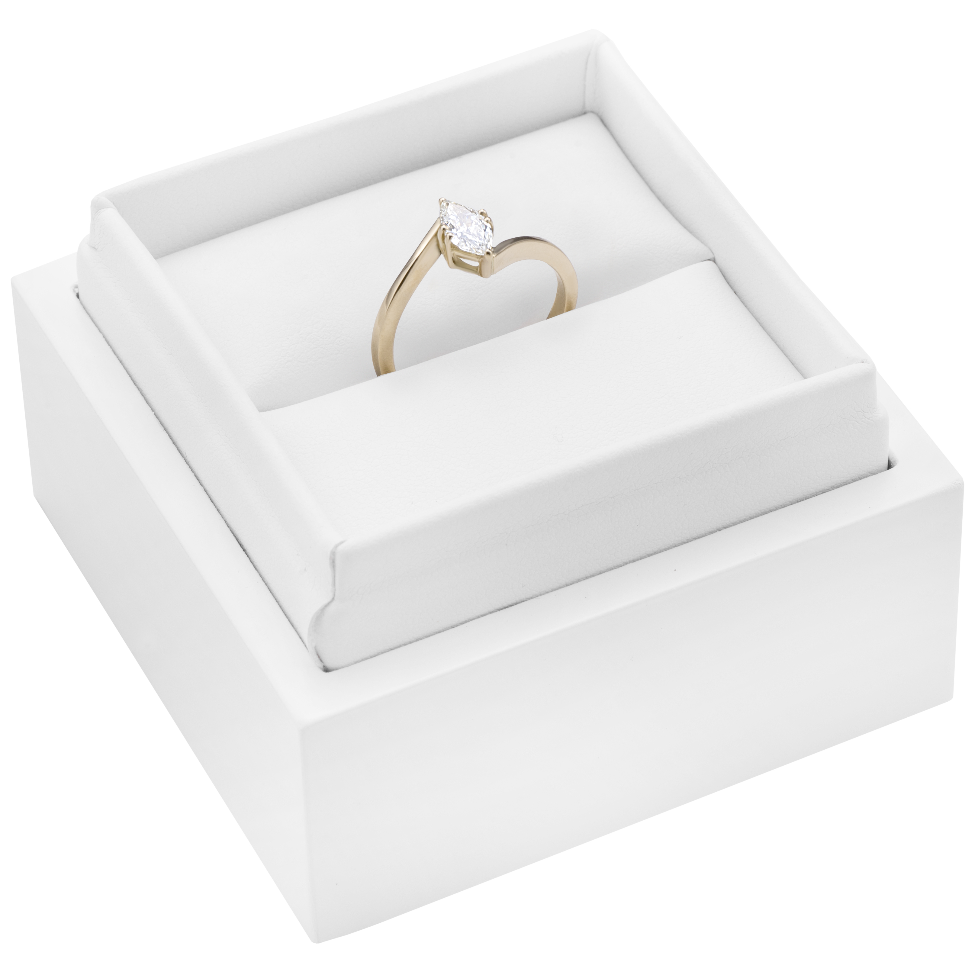 Verlobungsring Savicki: Gold, Moissanit