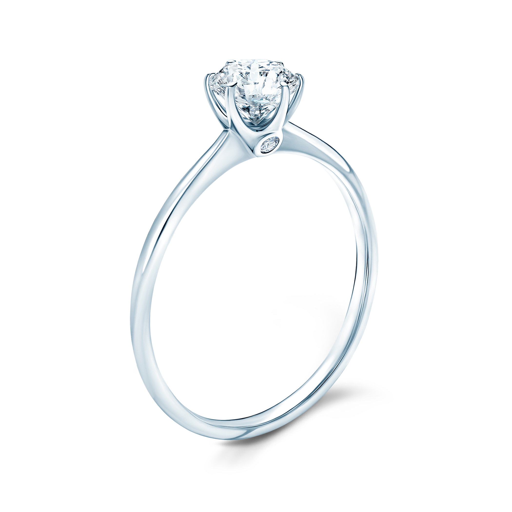 Pierścionek zaręczynowy The Journey: białe złoto, diament