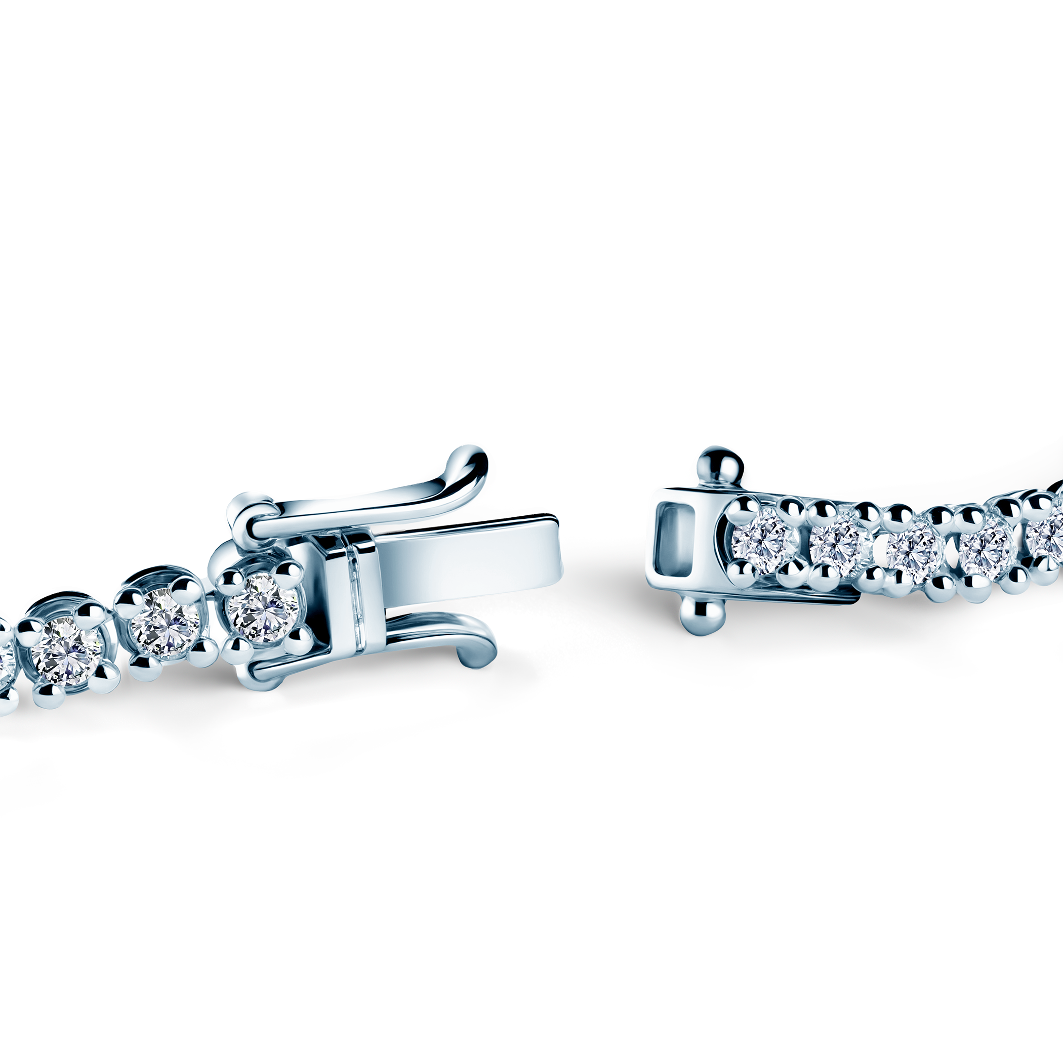 Bransoletka tenisowa The Light 3,2mm: białe złoto, diamenty laboratoryjne