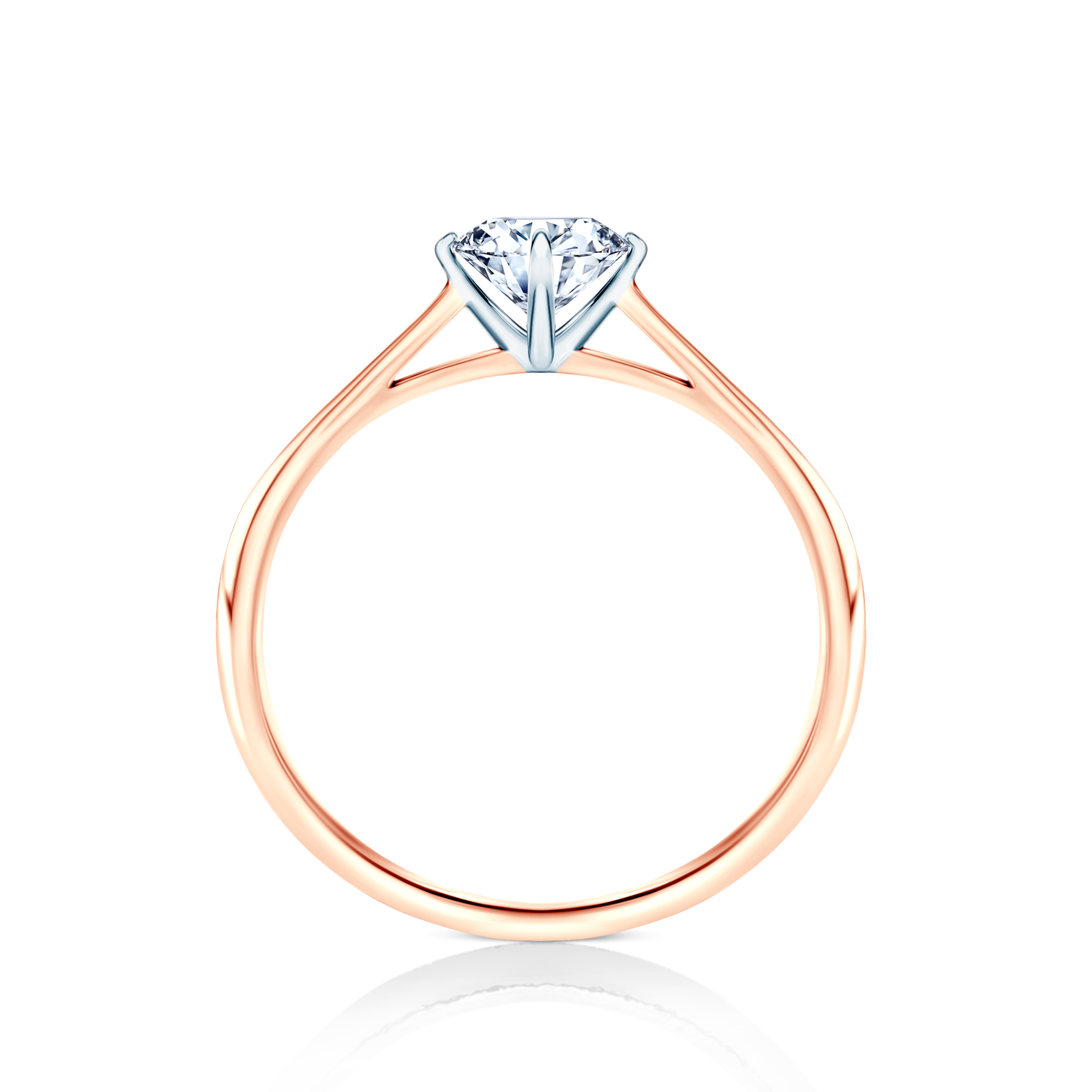 Pierścionek zaręczynowy The Light: dwukolorowe złoto, diament