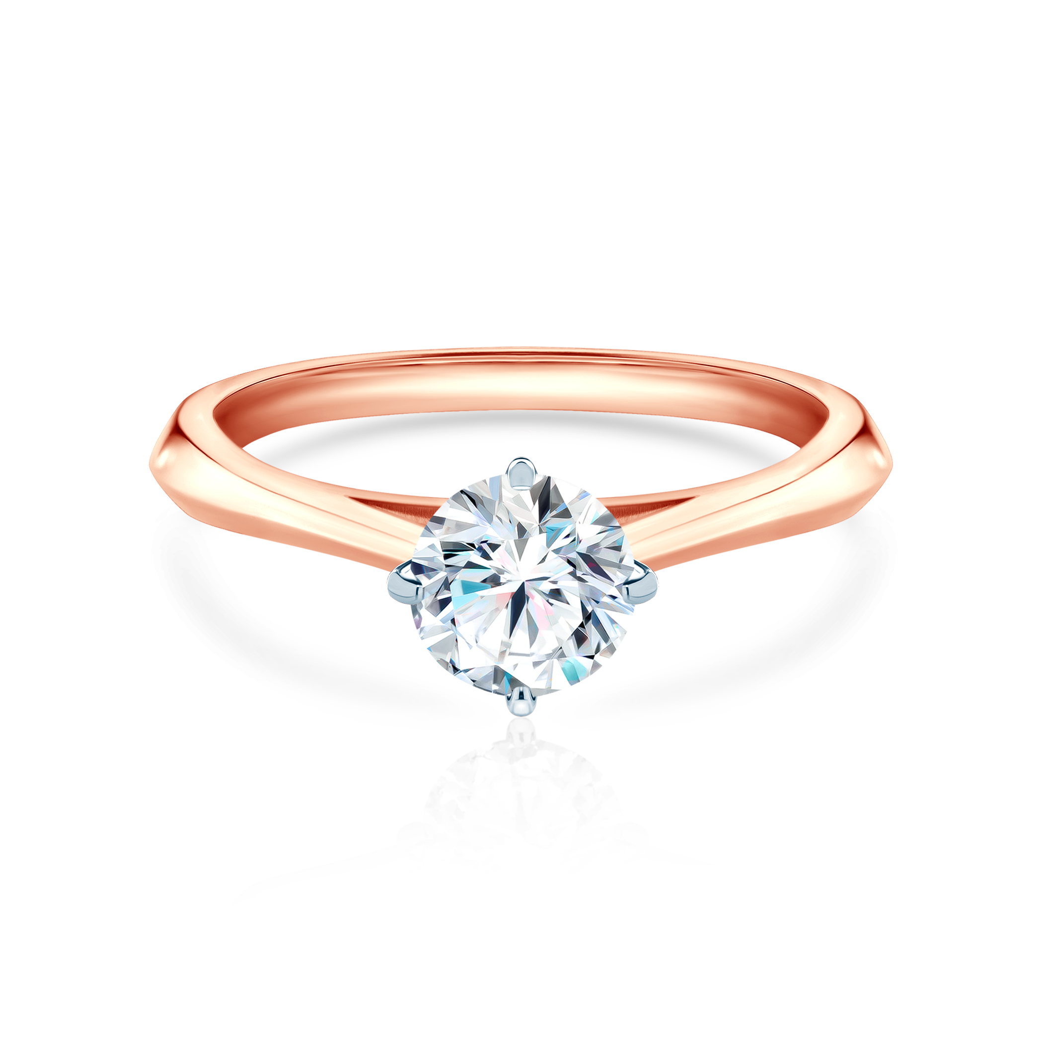 Zásnubní prsten The Light: dvoubarevné zlato, diamant