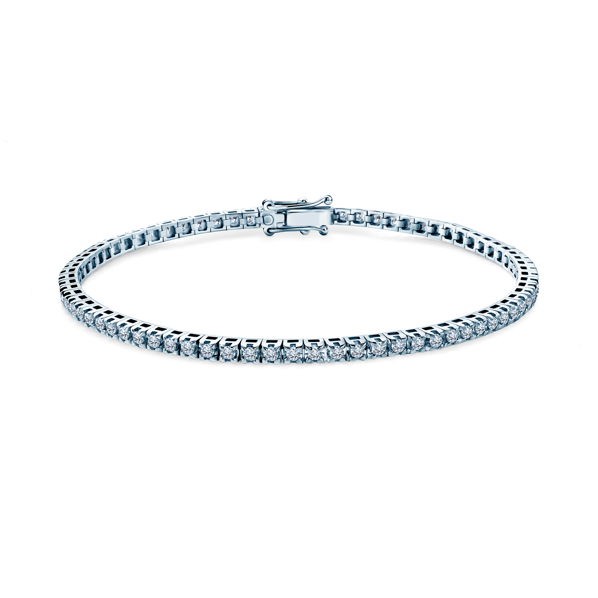 Tennisarmband Share Your Love 2,3 mm: Weißgold, Diamanten