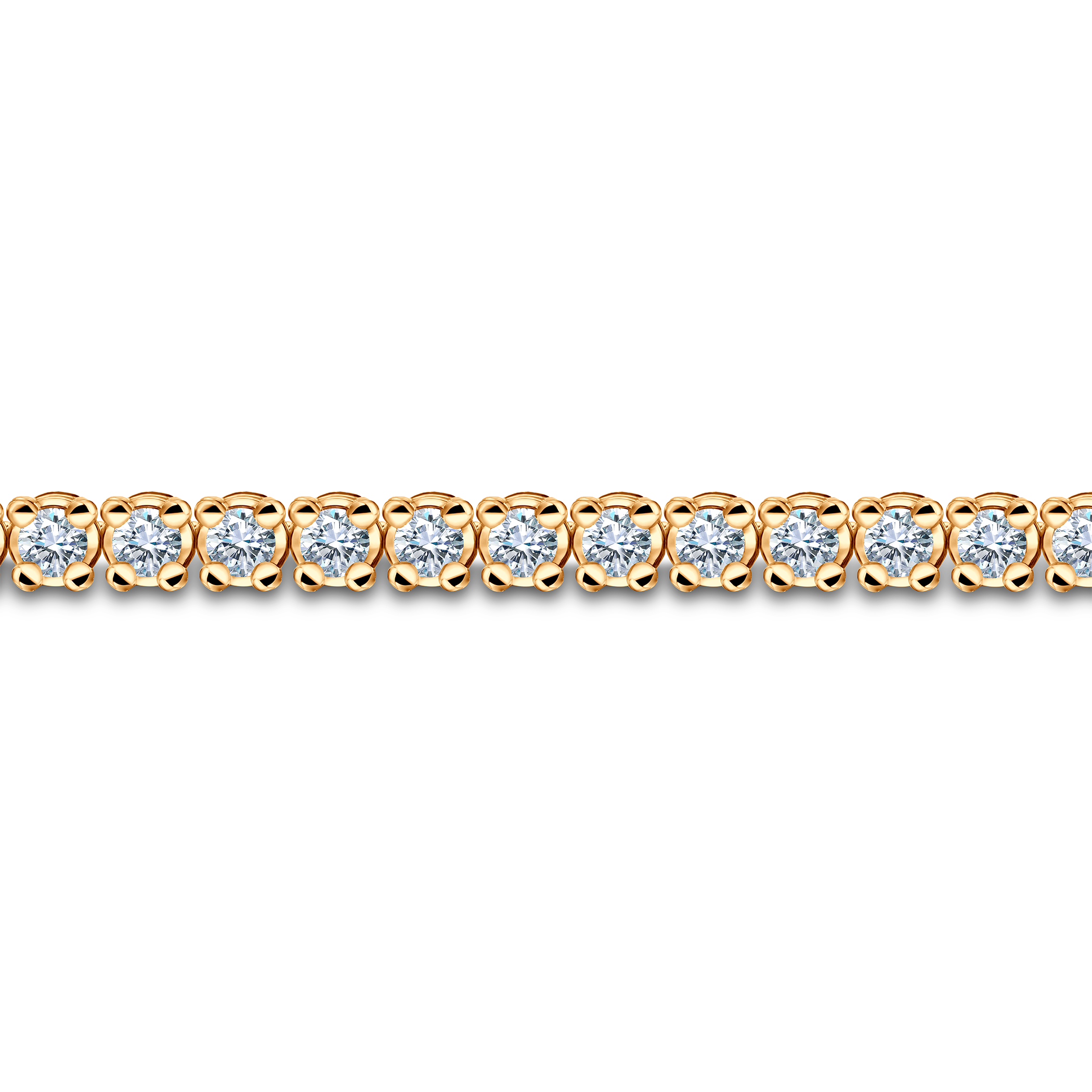 Tennisarmband The Light 4,5 mm: Gold, Diamanten - 3