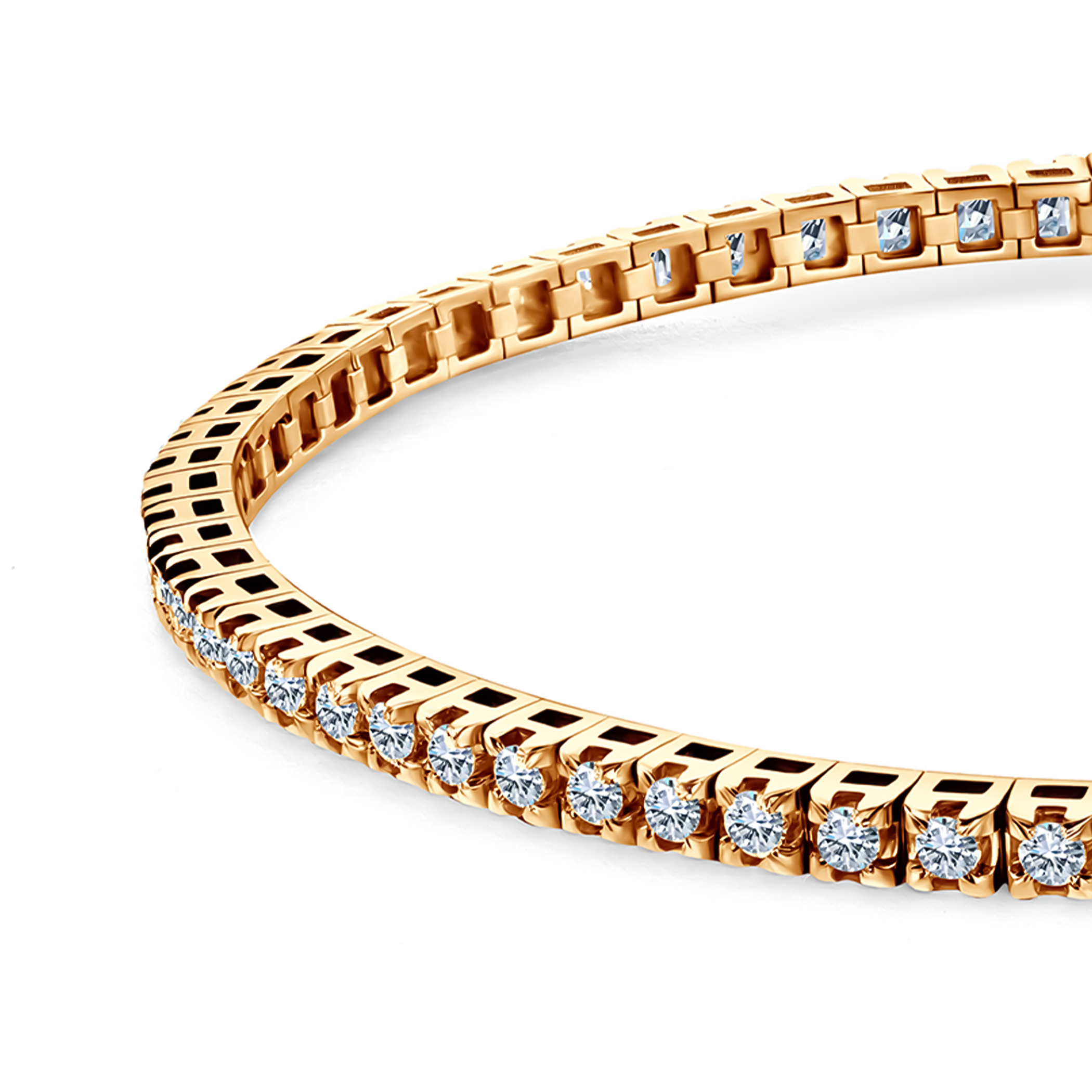 Bransoletka tenisowa Share Your Love 2,3mm: złoto, diamenty laboratoryjne