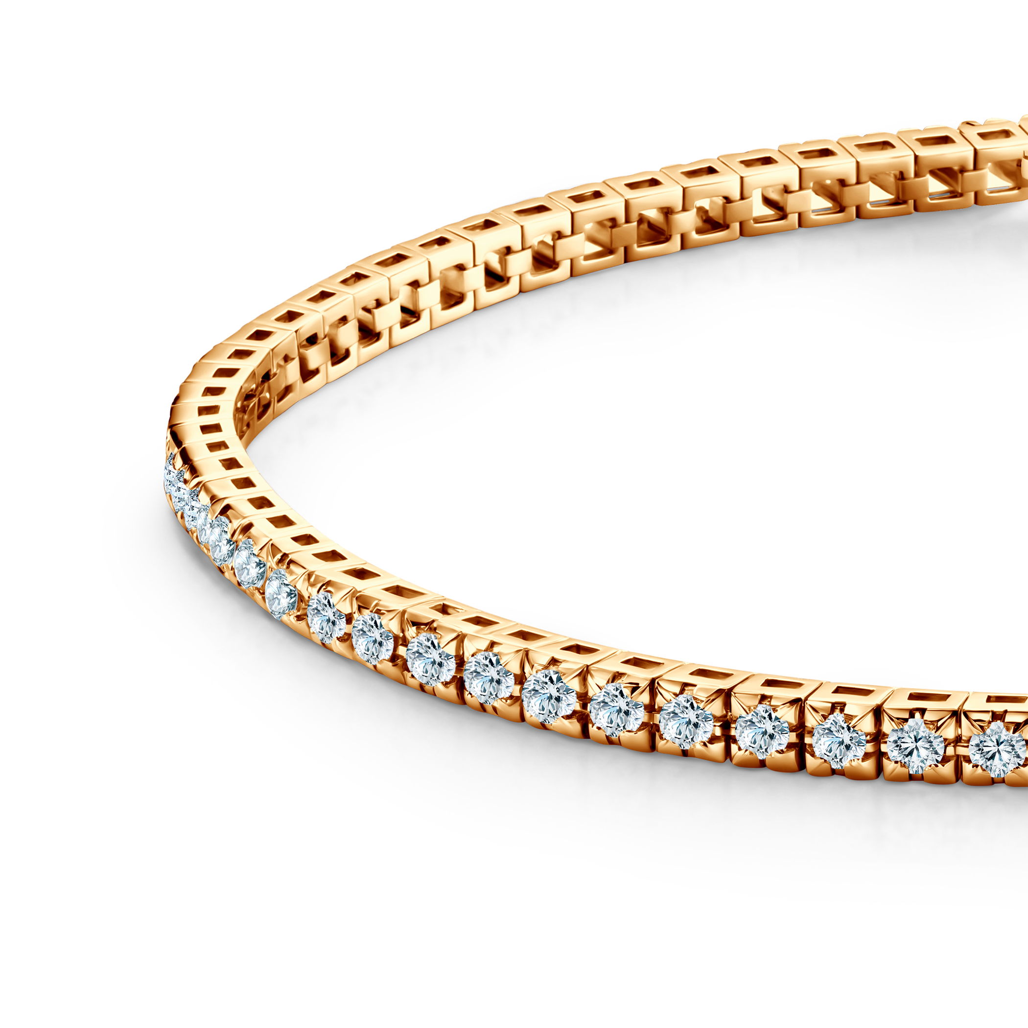 Tennisarmband Share Your Love 1,9 mm: Gold, Labordiamanten - 3