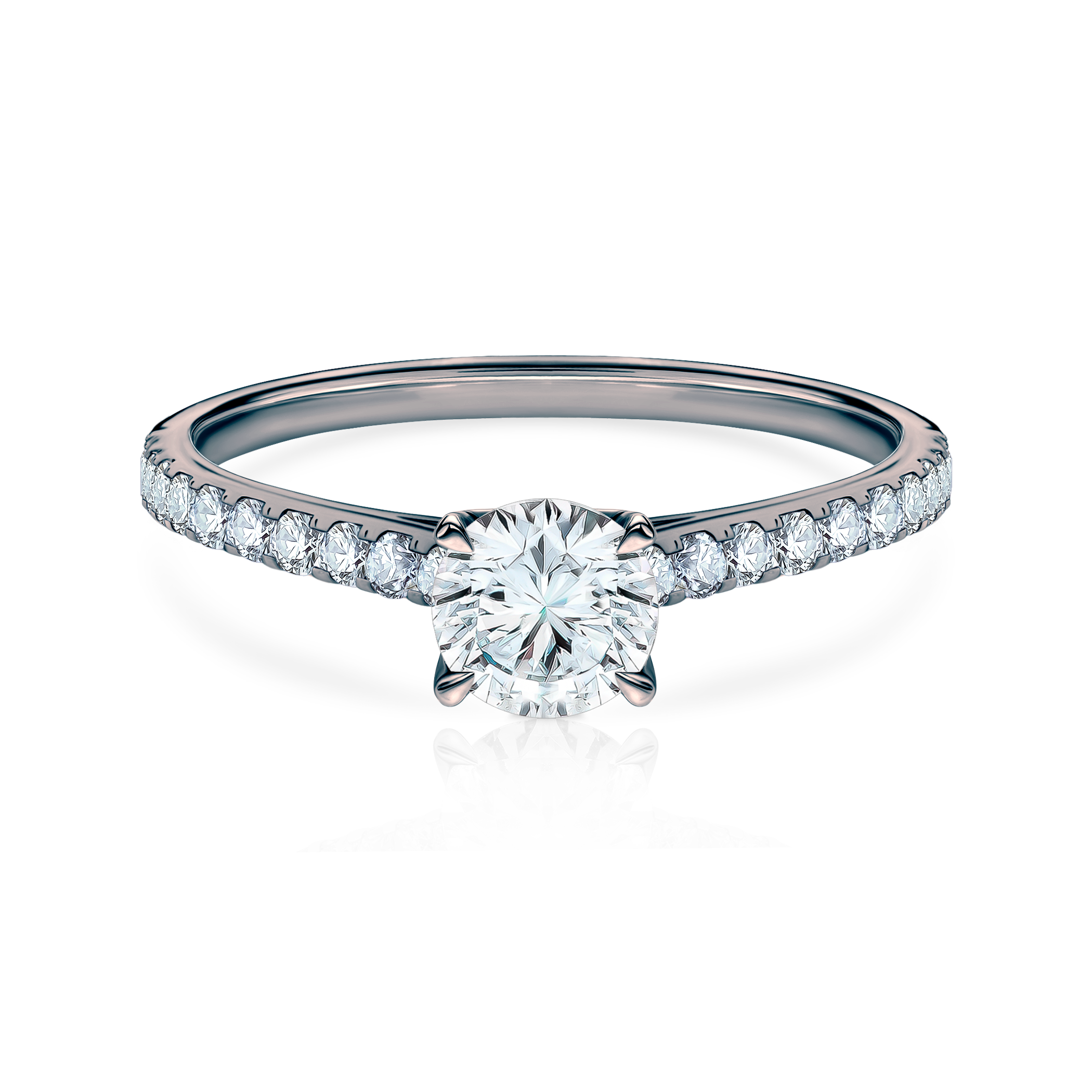 Pierścionek zaręczynowy Share Your Love: czarne złoto, diament