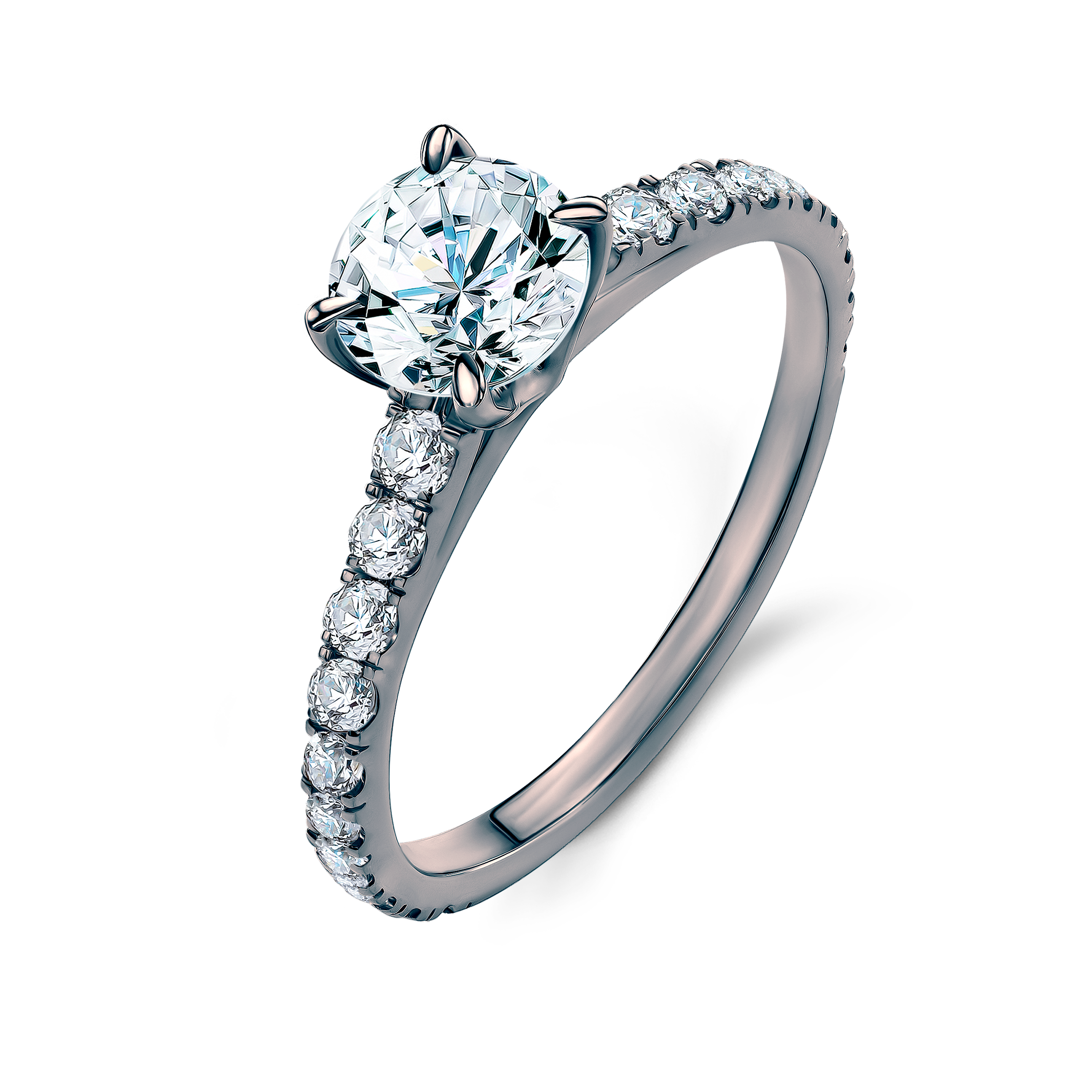 Pierścionek zaręczynowy Share Your Love: czarne złoto, diament