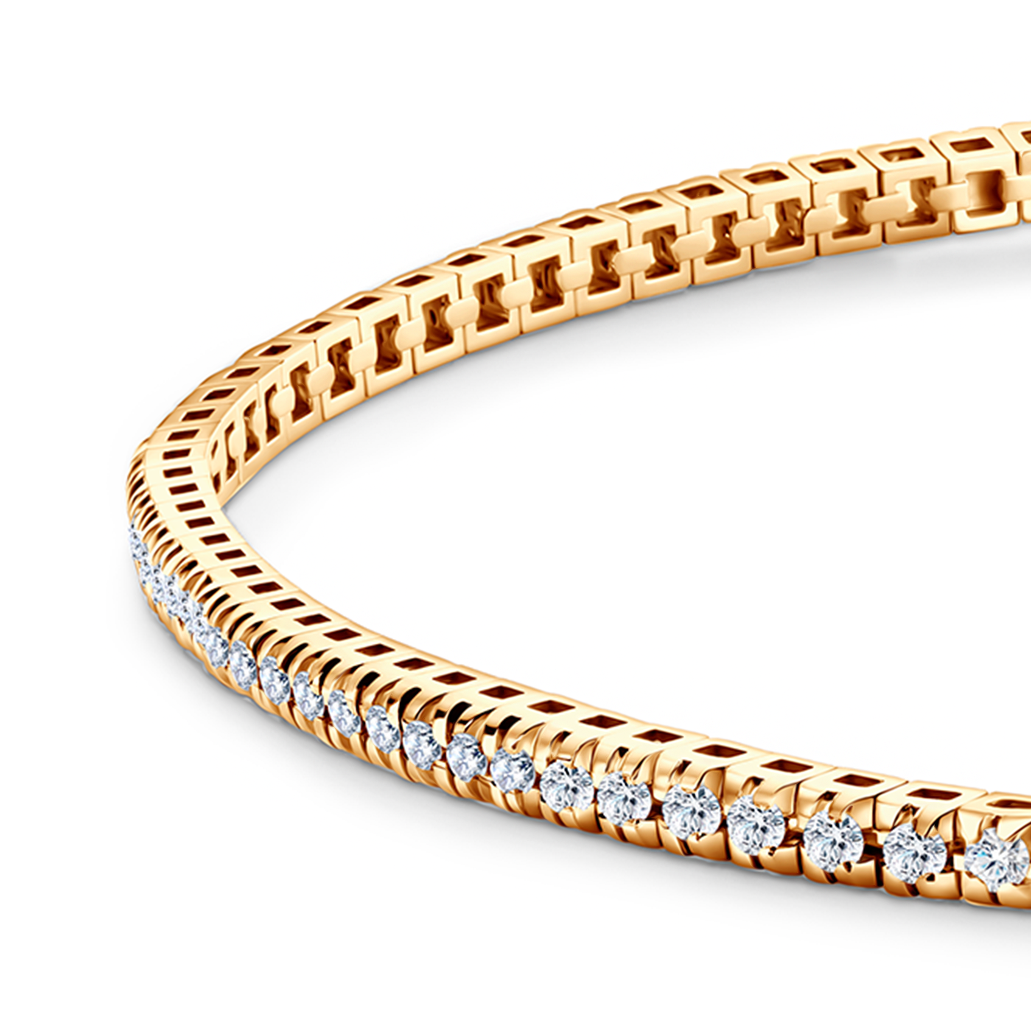 Bransoletka tenisowa Share Your Love 1,9mm: złoto, diamenty